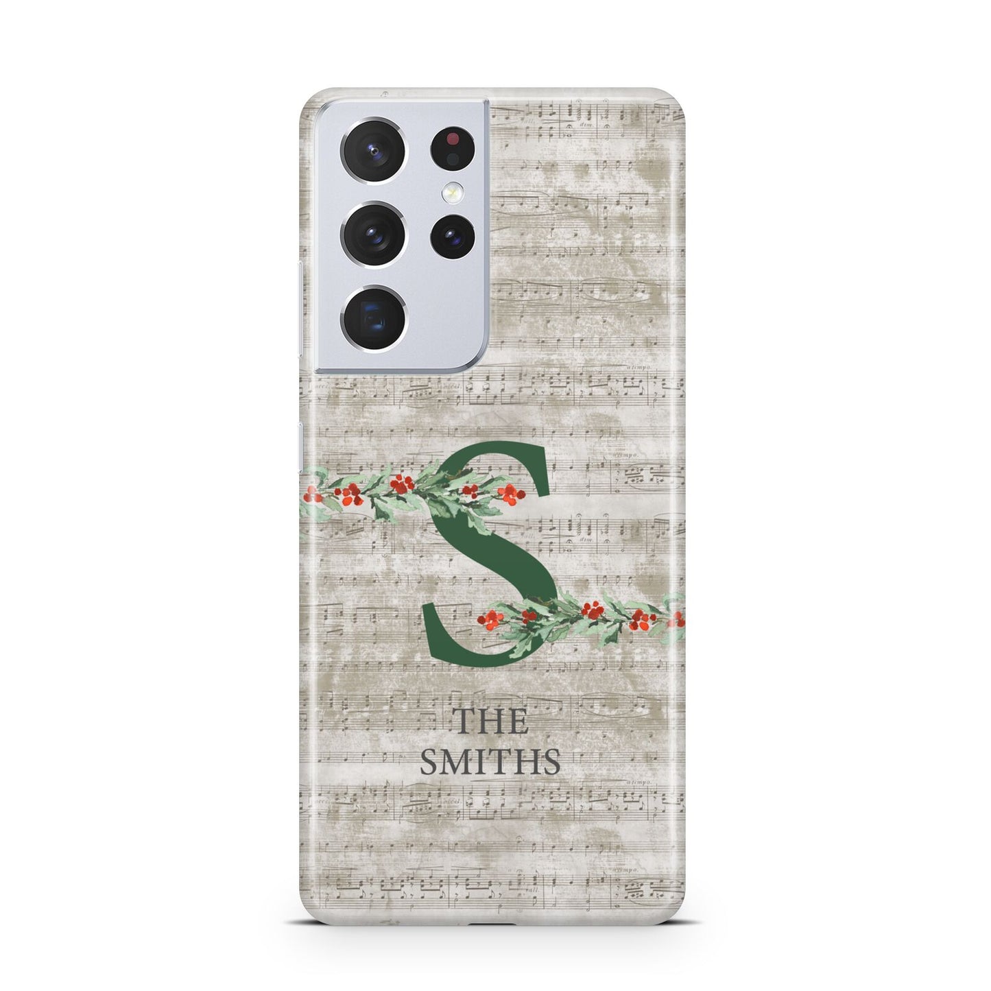 Nostalgic Monogram Personalised Samsung S21 Ultra Case