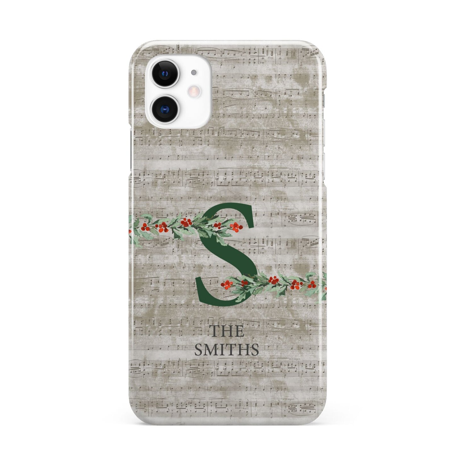 Nostalgic Monogram Personalised iPhone 11 3D Snap Case