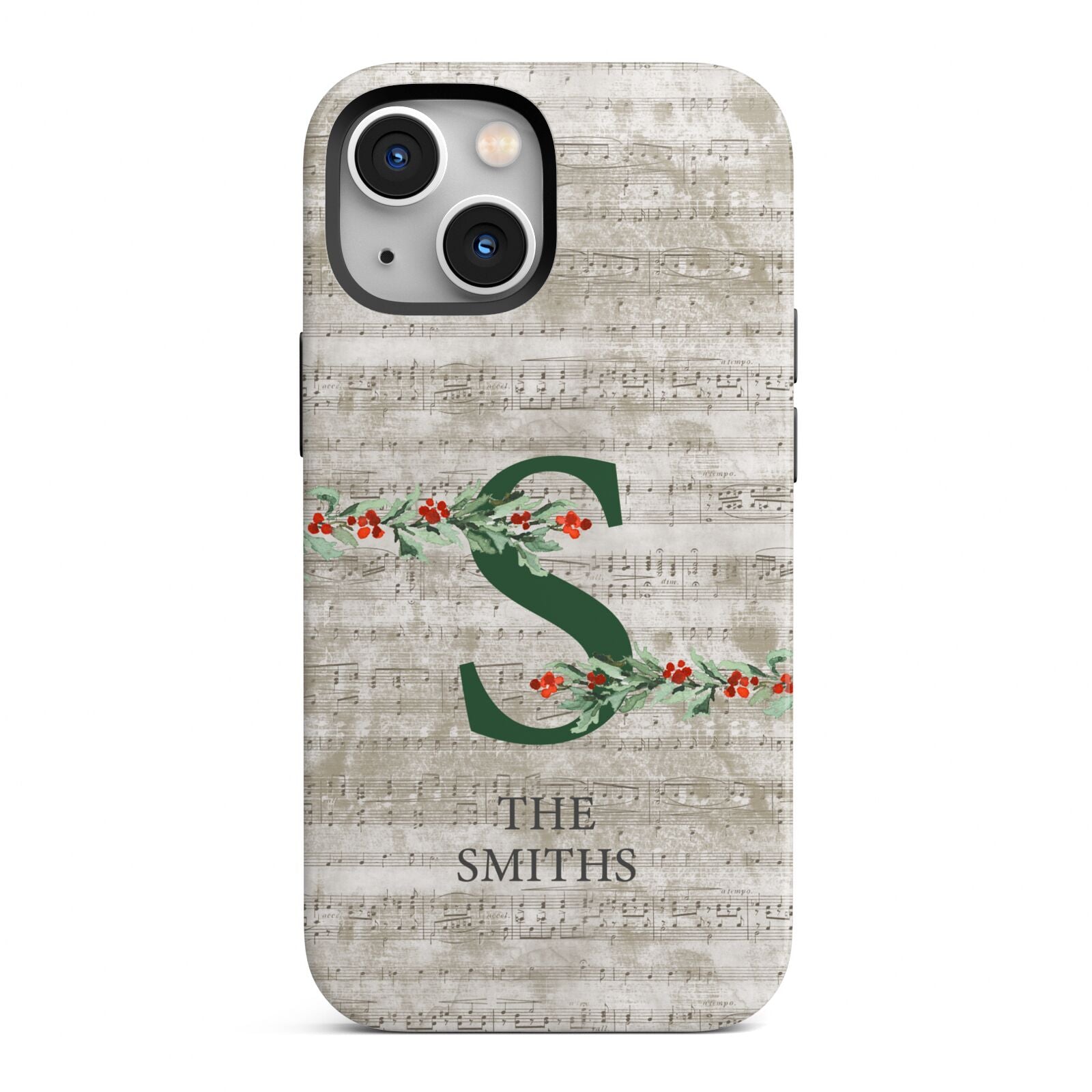 Nostalgic Monogram Personalised iPhone 13 Mini Full Wrap 3D Tough Case