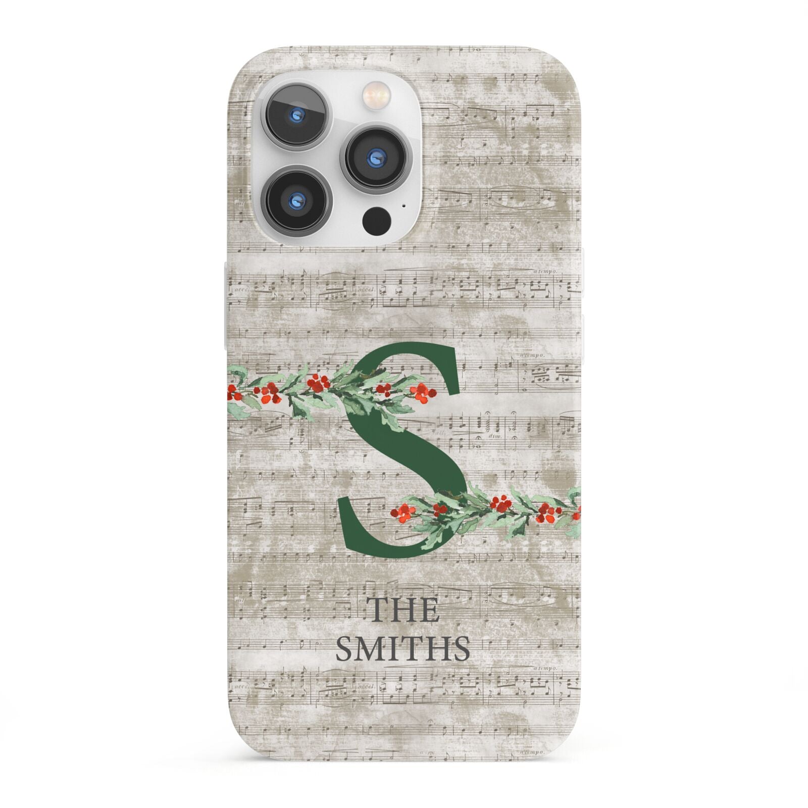 Nostalgic Monogram Personalised iPhone 13 Pro Full Wrap 3D Snap Case