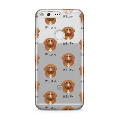 Nova Scotia Duck Tolling Retriever Icon with Name Google Pixel Case