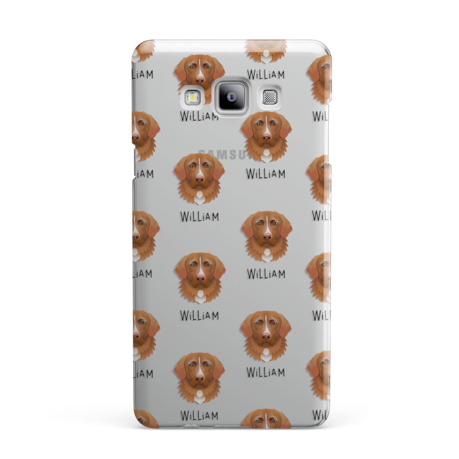 Nova Scotia Duck Tolling Retriever Icon with Name Samsung Galaxy A7 2015 Case