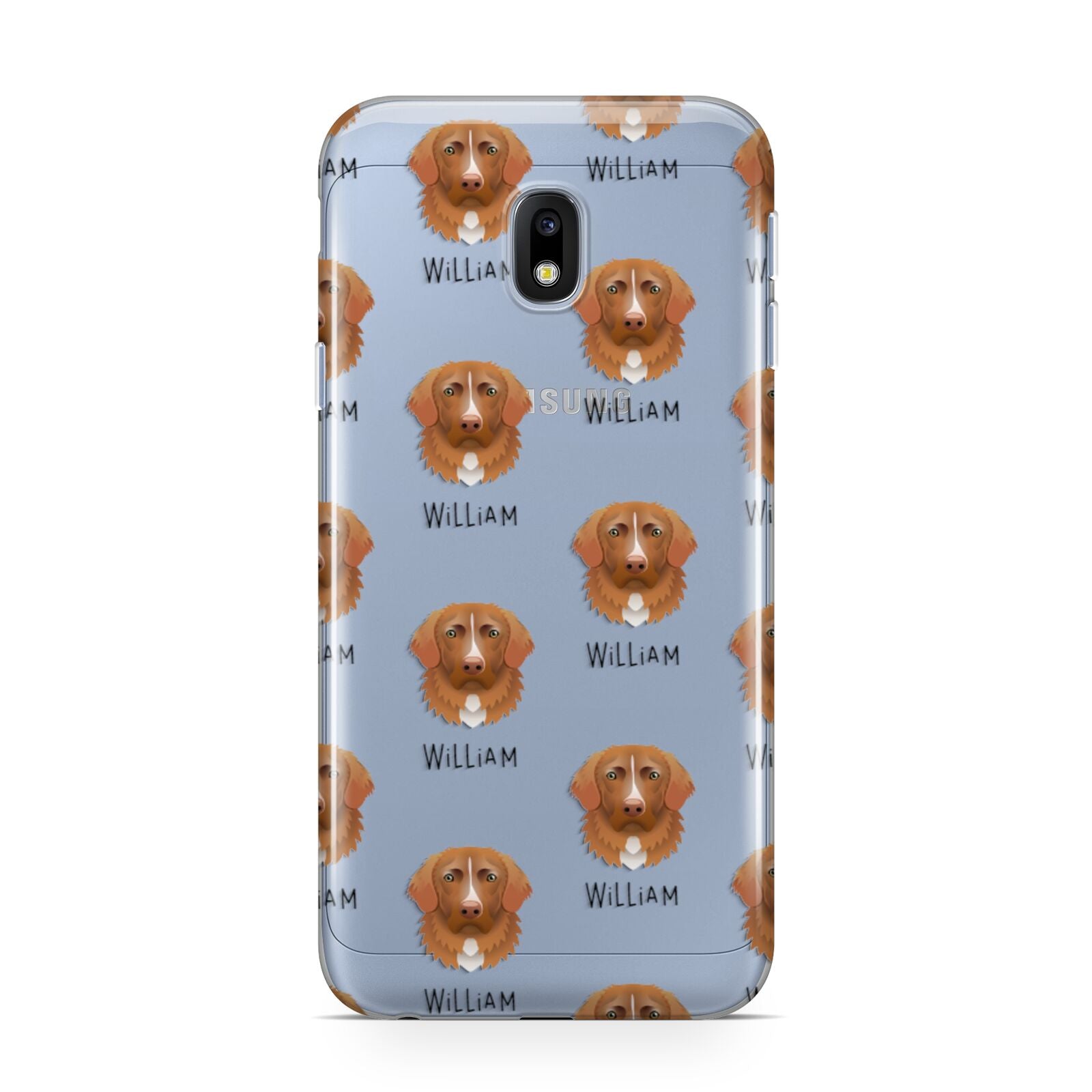 Nova Scotia Duck Tolling Retriever Icon with Name Samsung Galaxy J3 2017 Case