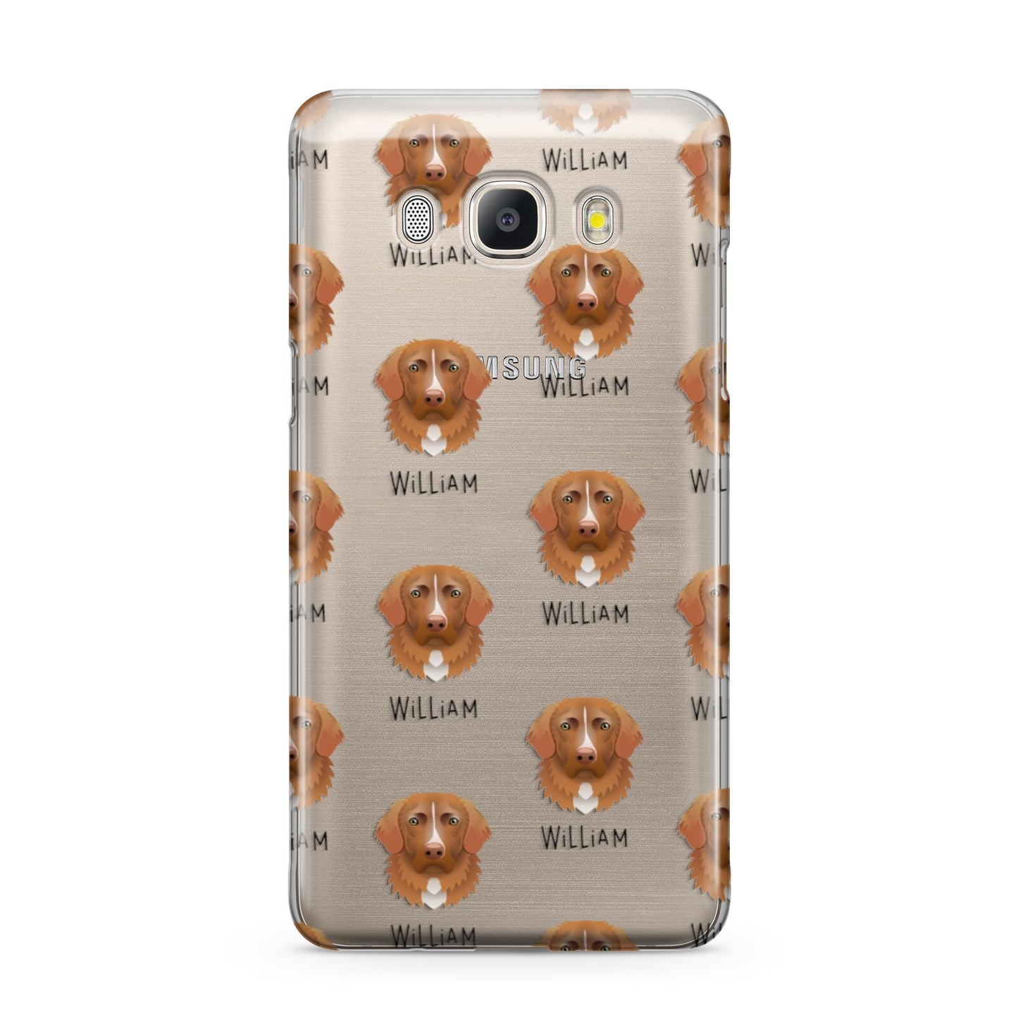 Nova Scotia Duck Tolling Retriever Icon with Name Samsung Galaxy J5 2016 Case