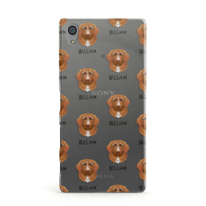 Nova Scotia Duck Tolling Retriever Icon with Name Sony Xperia Case