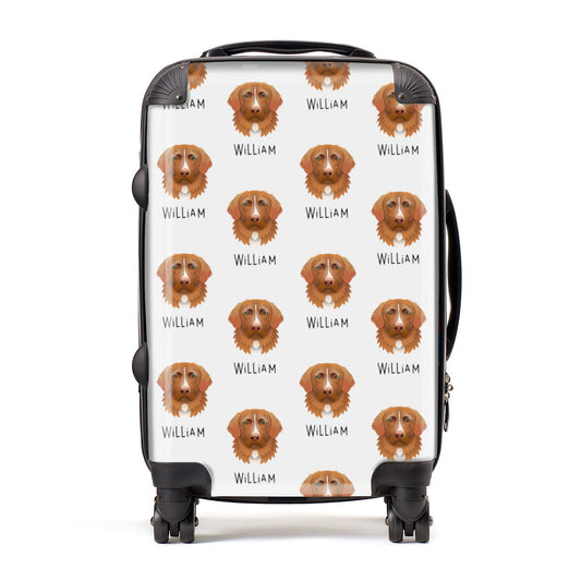 Nova Scotia Duck Tolling Retriever Icon with Name Suitcase