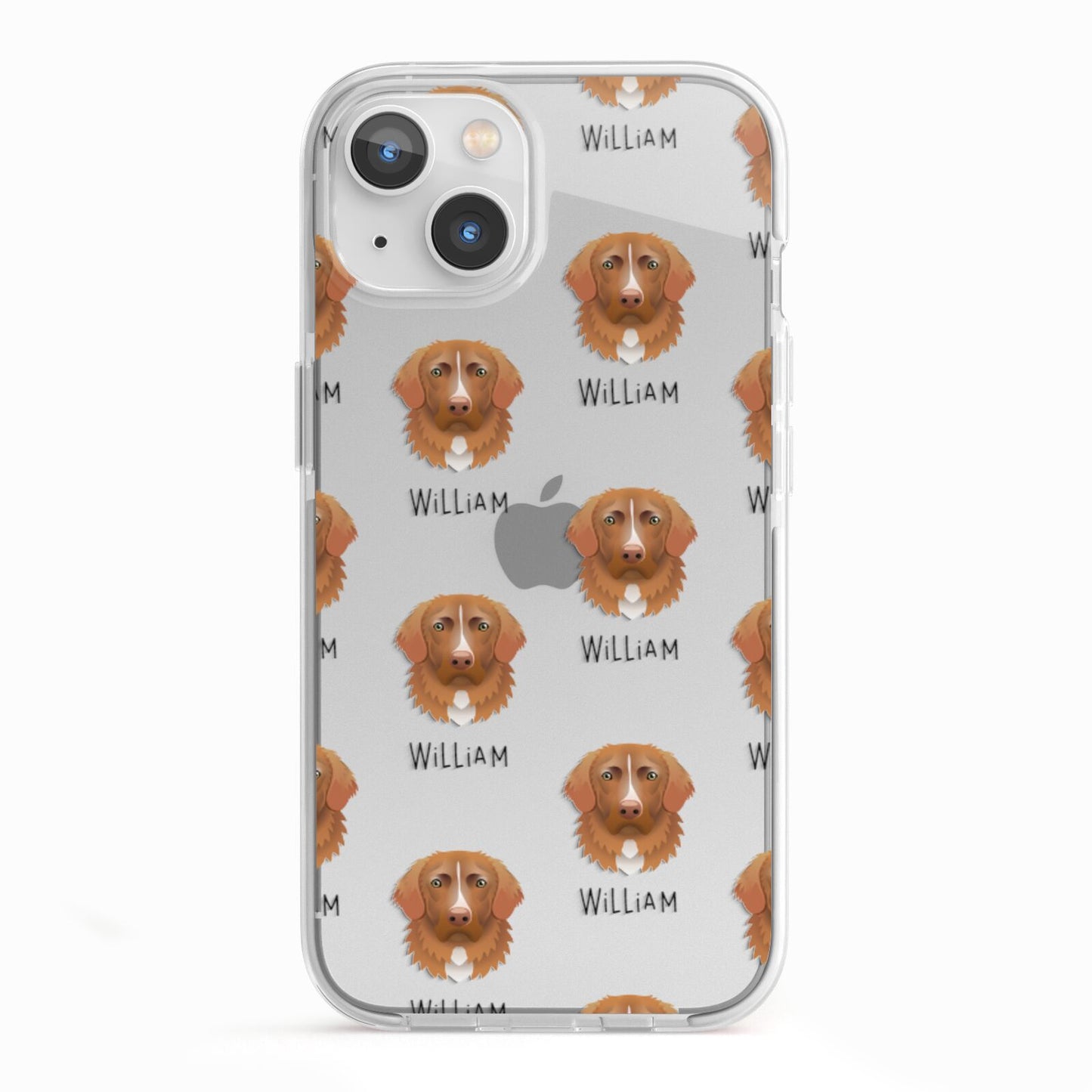 Nova Scotia Duck Tolling Retriever Icon with Name iPhone 13 TPU Impact Case with White Edges