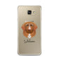 Nova Scotia Duck Tolling Retriever Personalised Samsung Galaxy A7 2016 Case on gold phone