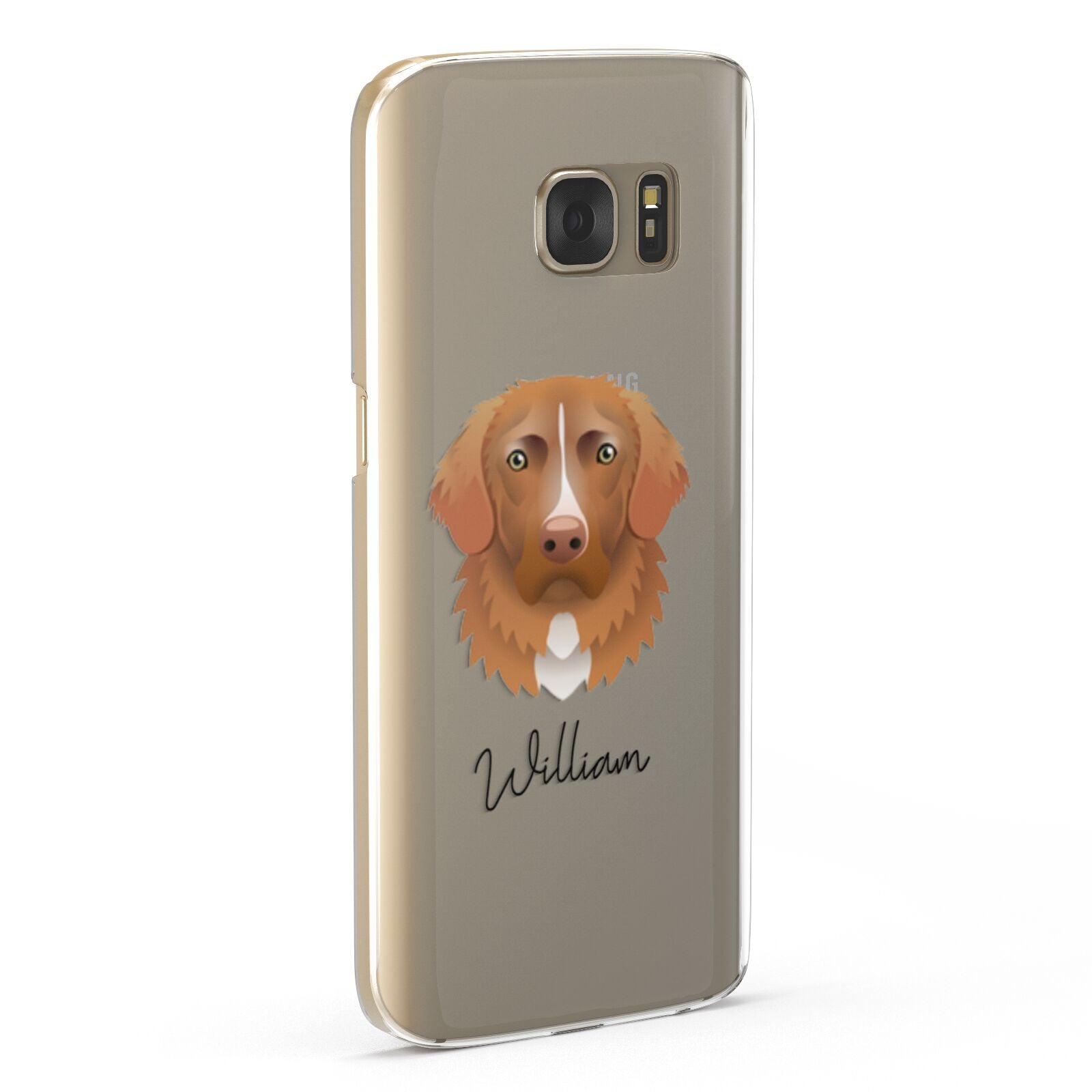 Nova Scotia Duck Tolling Retriever Personalised Samsung Galaxy Case Fourty Five Degrees