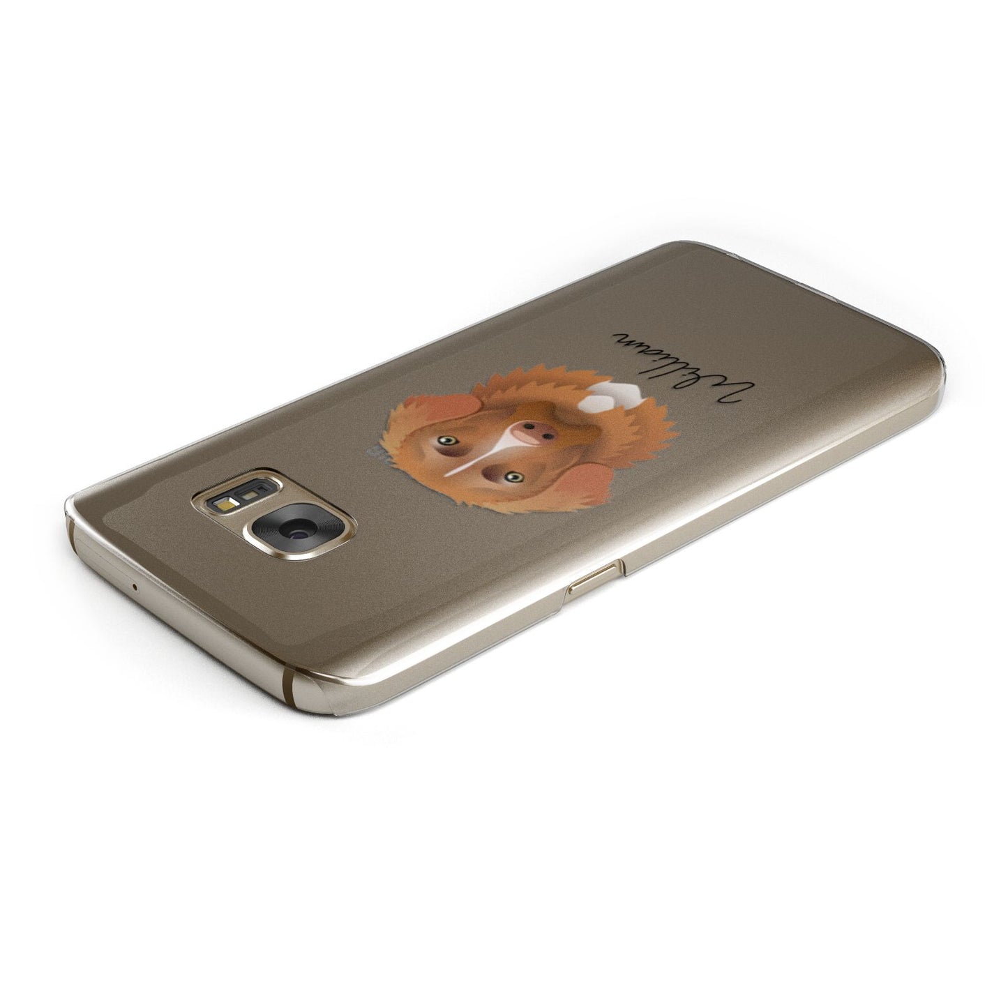 Nova Scotia Duck Tolling Retriever Personalised Samsung Galaxy Case Top Cutout