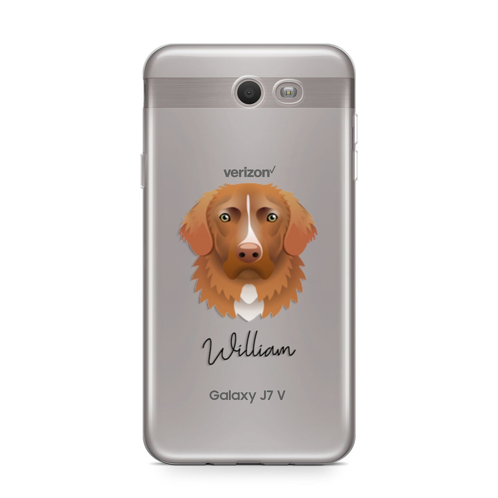 Nova Scotia Duck Tolling Retriever Personalised Samsung Galaxy J7 2017 Case