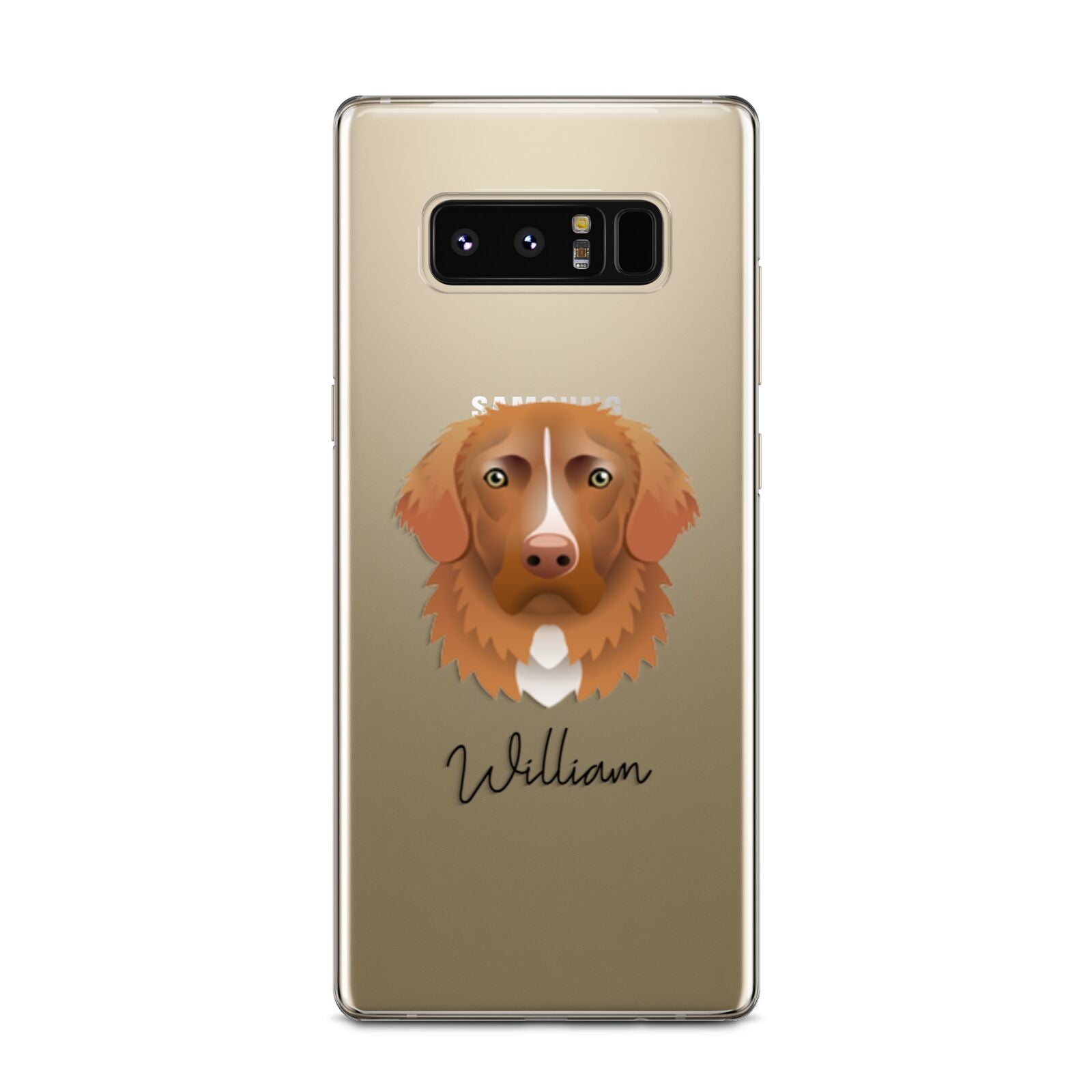 Nova Scotia Duck Tolling Retriever Personalised Samsung Galaxy Note 8 Case