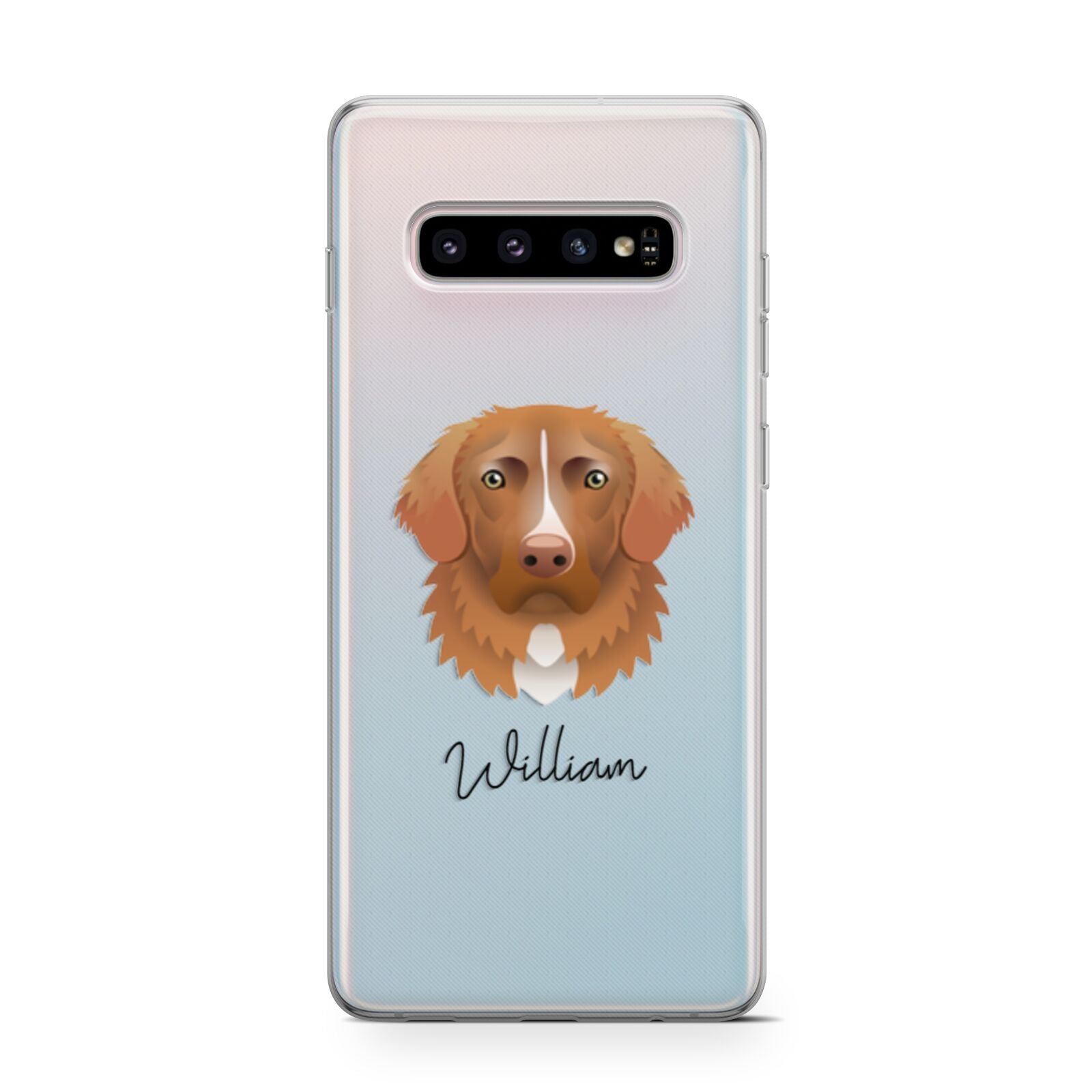 Nova Scotia Duck Tolling Retriever Personalised Samsung Galaxy S10 Case