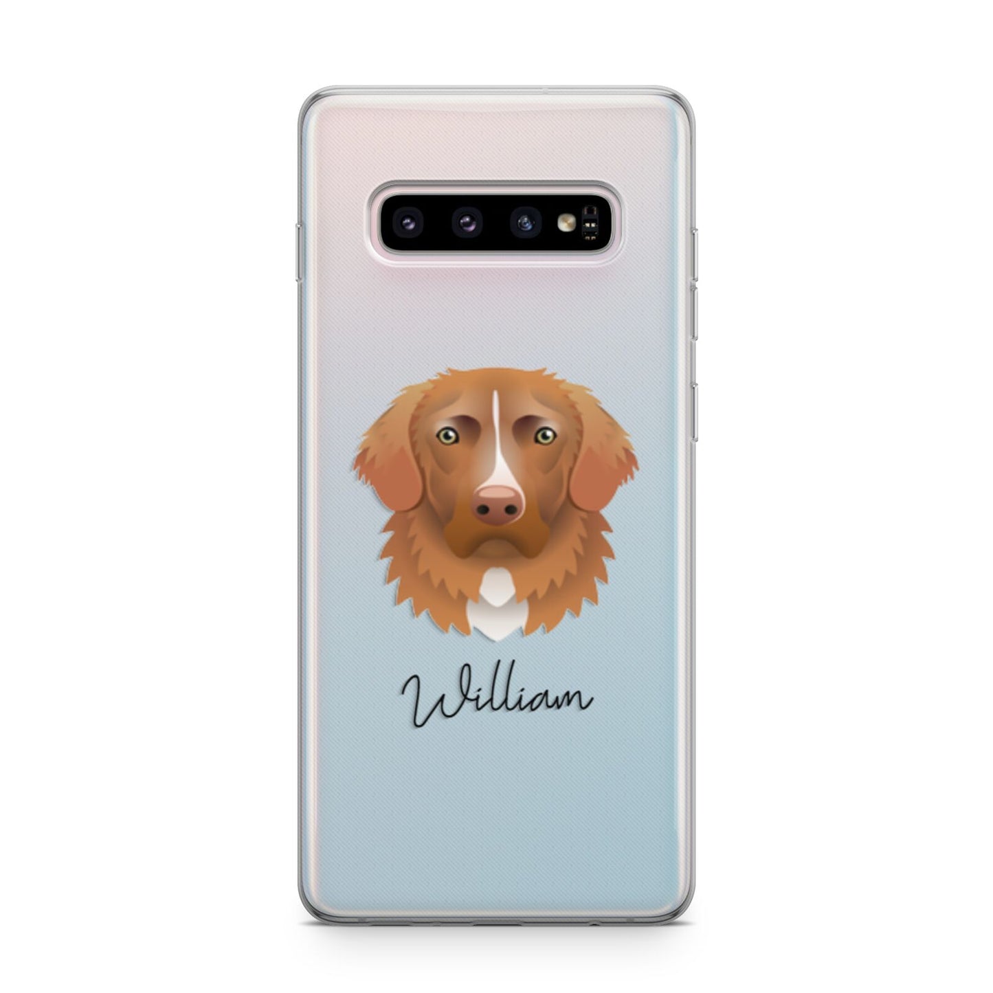 Nova Scotia Duck Tolling Retriever Personalised Samsung Galaxy S10 Plus Case