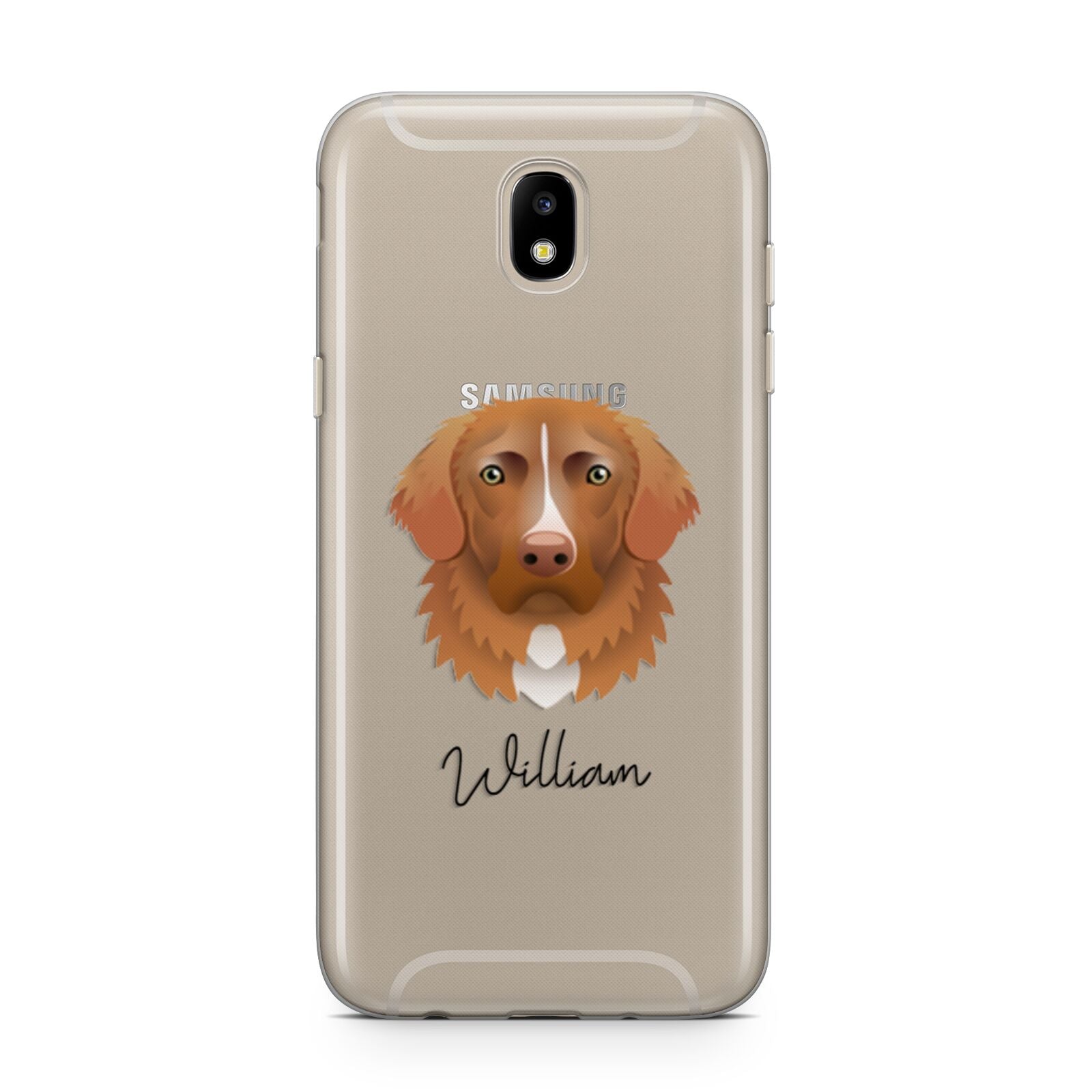 Nova Scotia Duck Tolling Retriever Personalised Samsung J5 2017 Case