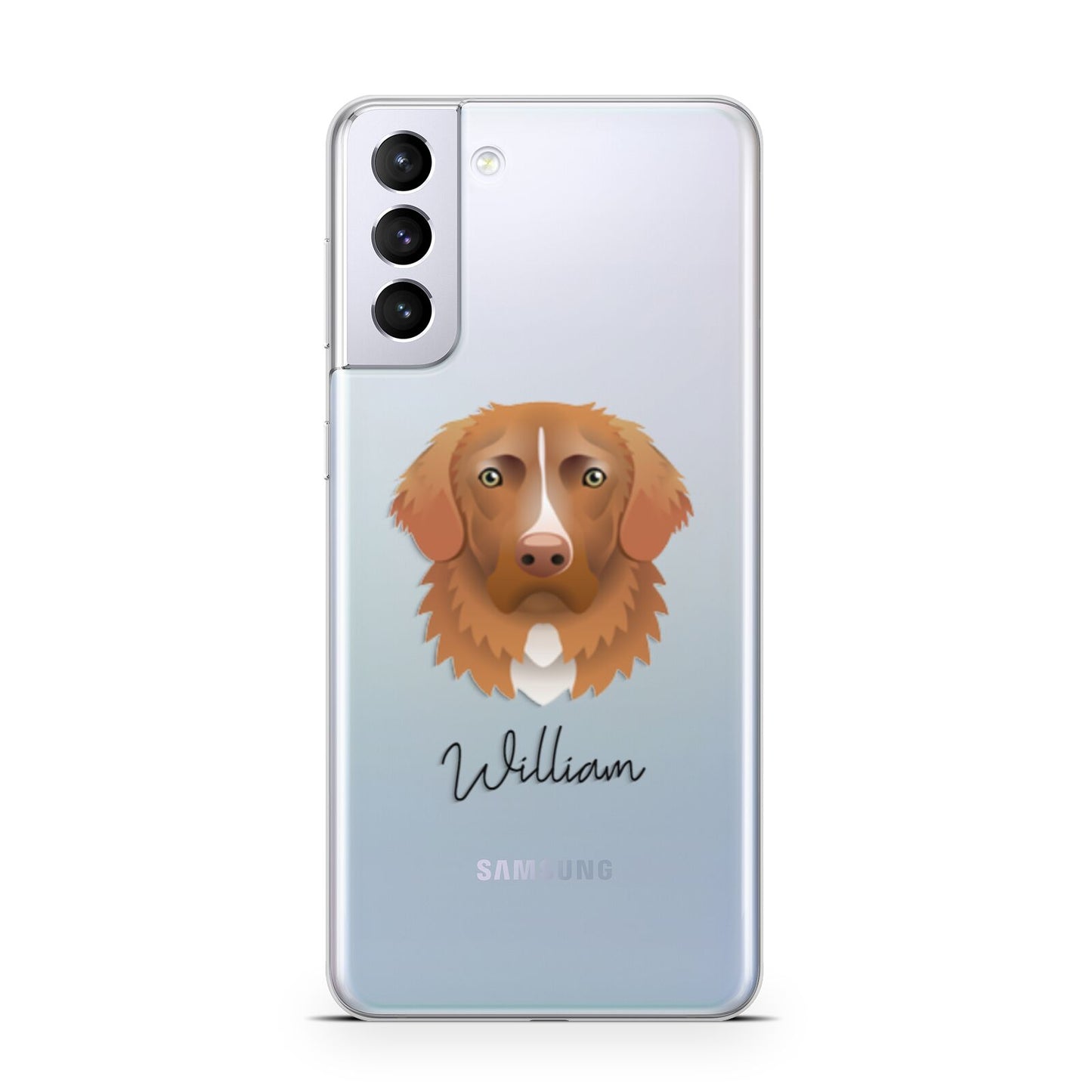 Nova Scotia Duck Tolling Retriever Personalised Samsung S21 Plus Phone Case