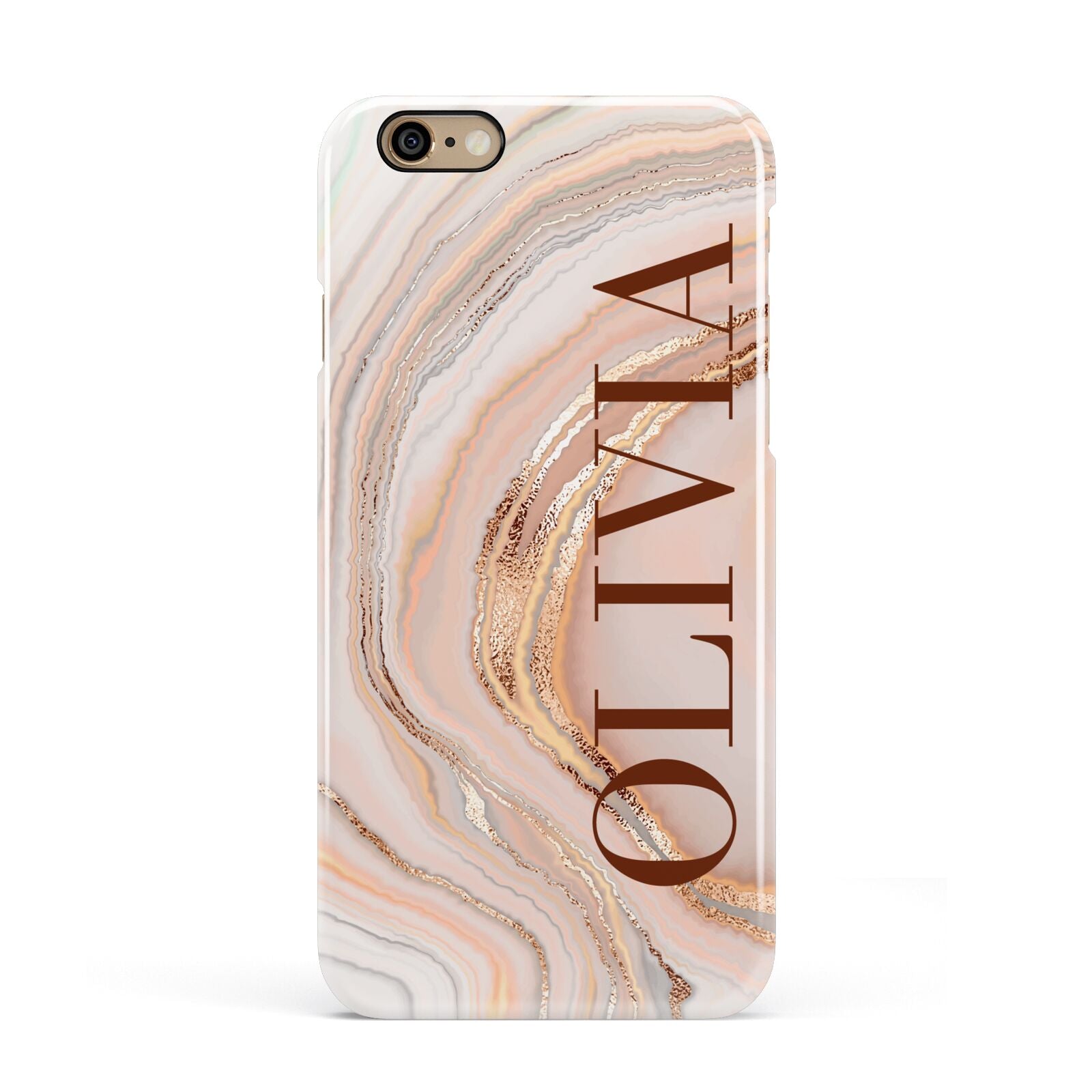 Nude Agate Apple iPhone 6 3D Snap Case