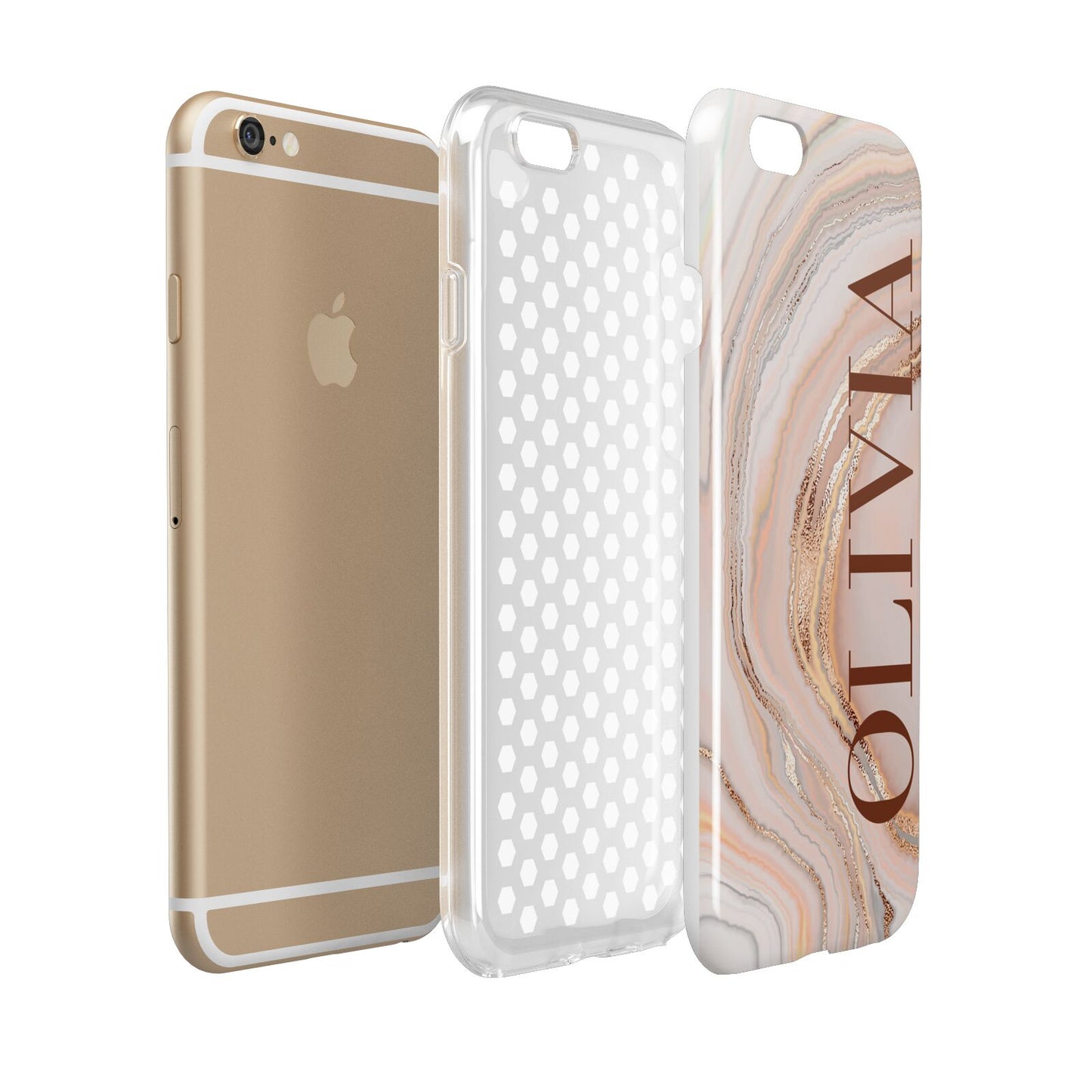 Nude Agate Apple iPhone 6 3D Tough Case Expanded view