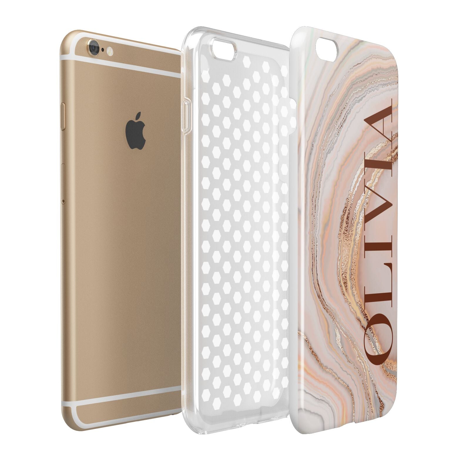 Nude Agate Apple iPhone 6 Plus 3D Tough Case Expand Detail Image