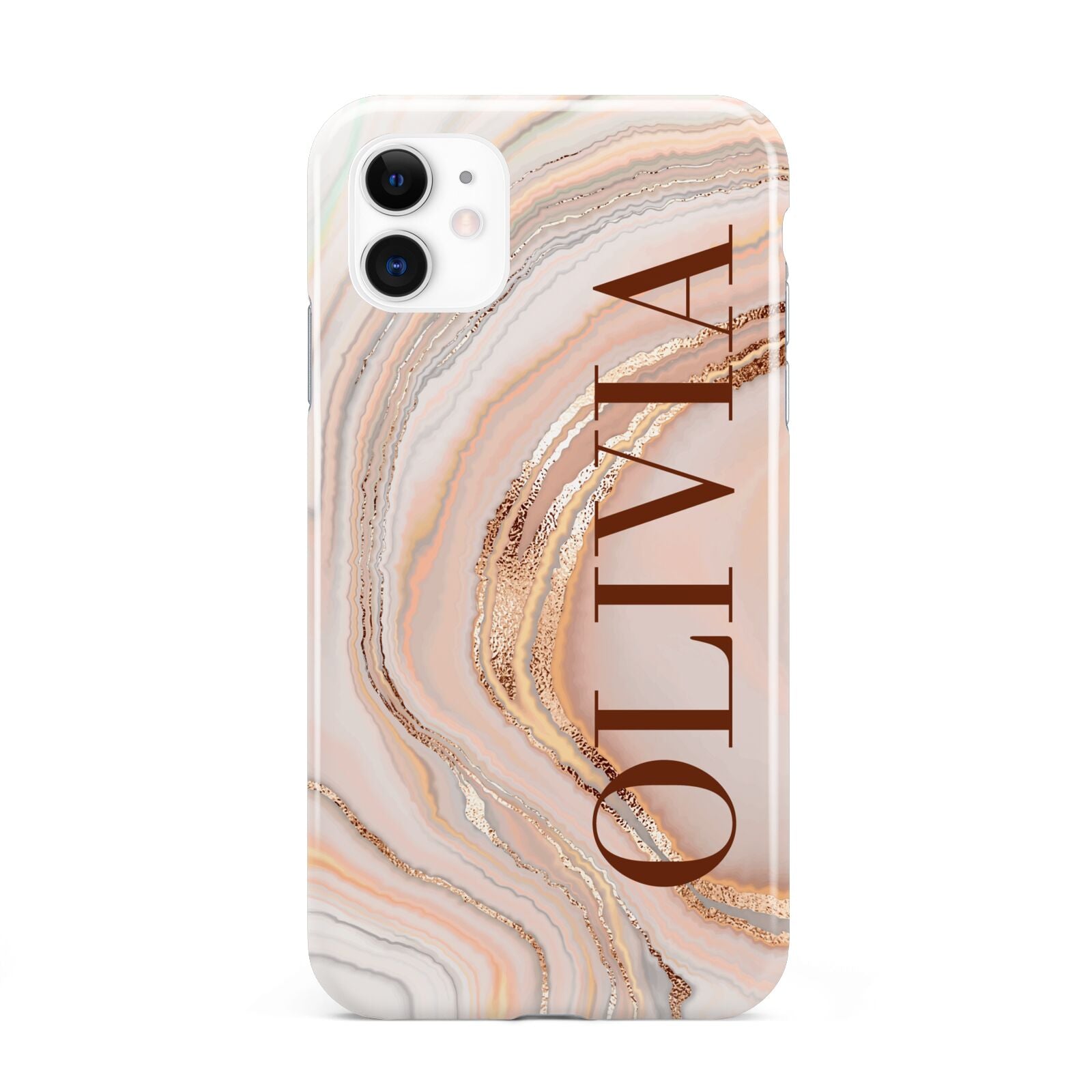 Nude Agate iPhone 11 3D Tough Case