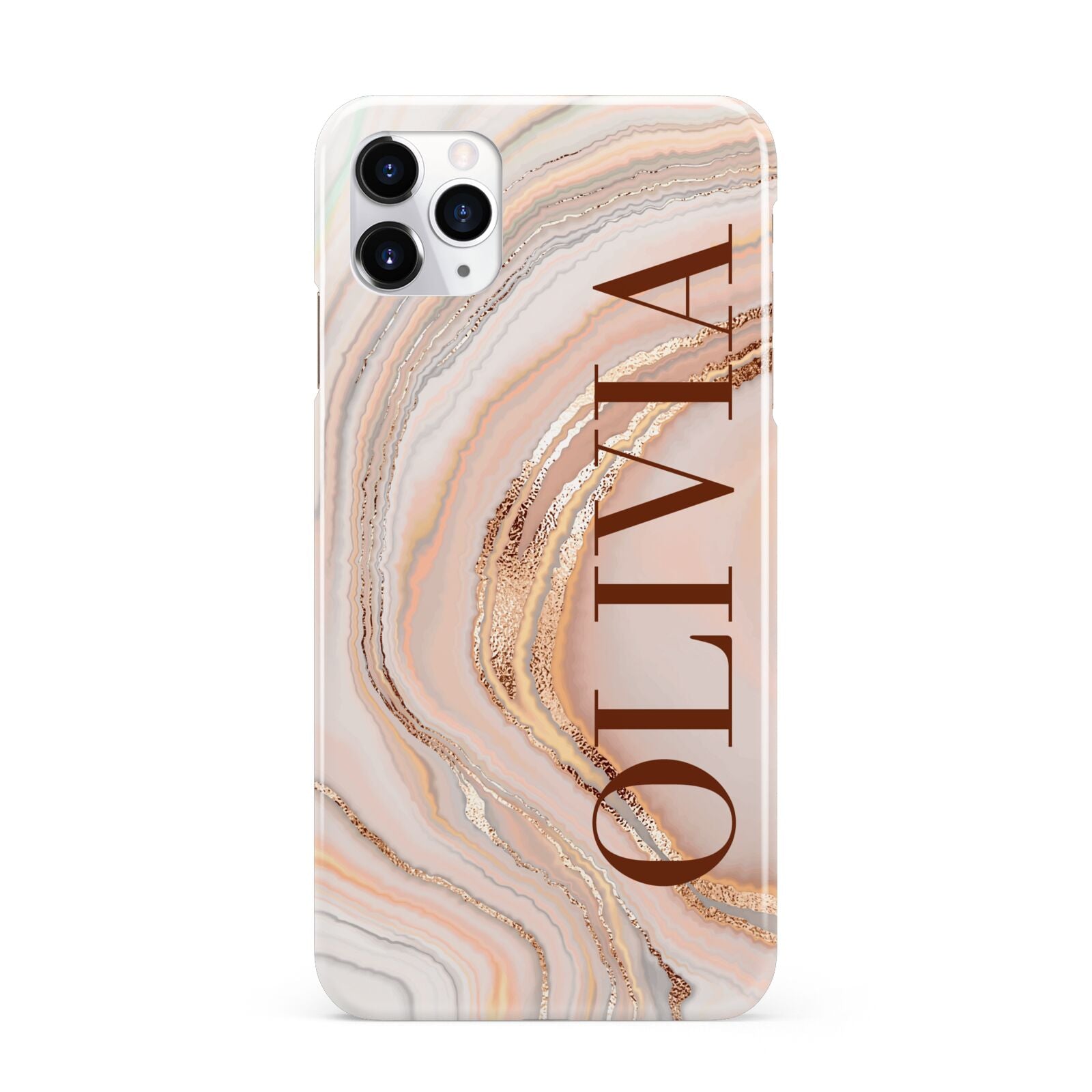 Nude Agate iPhone 11 Pro Max 3D Snap Case