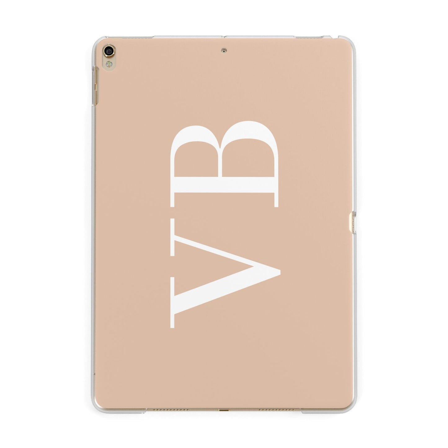 Nude And White Personalised Apple iPad Gold Case