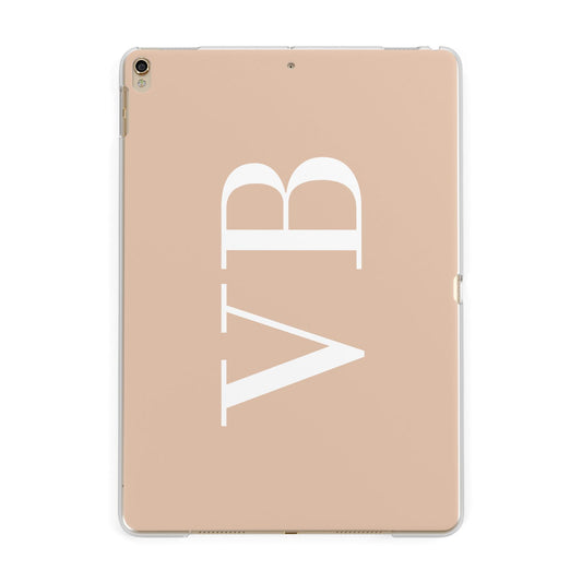 Nude And White Personalised Apple iPad Gold Case