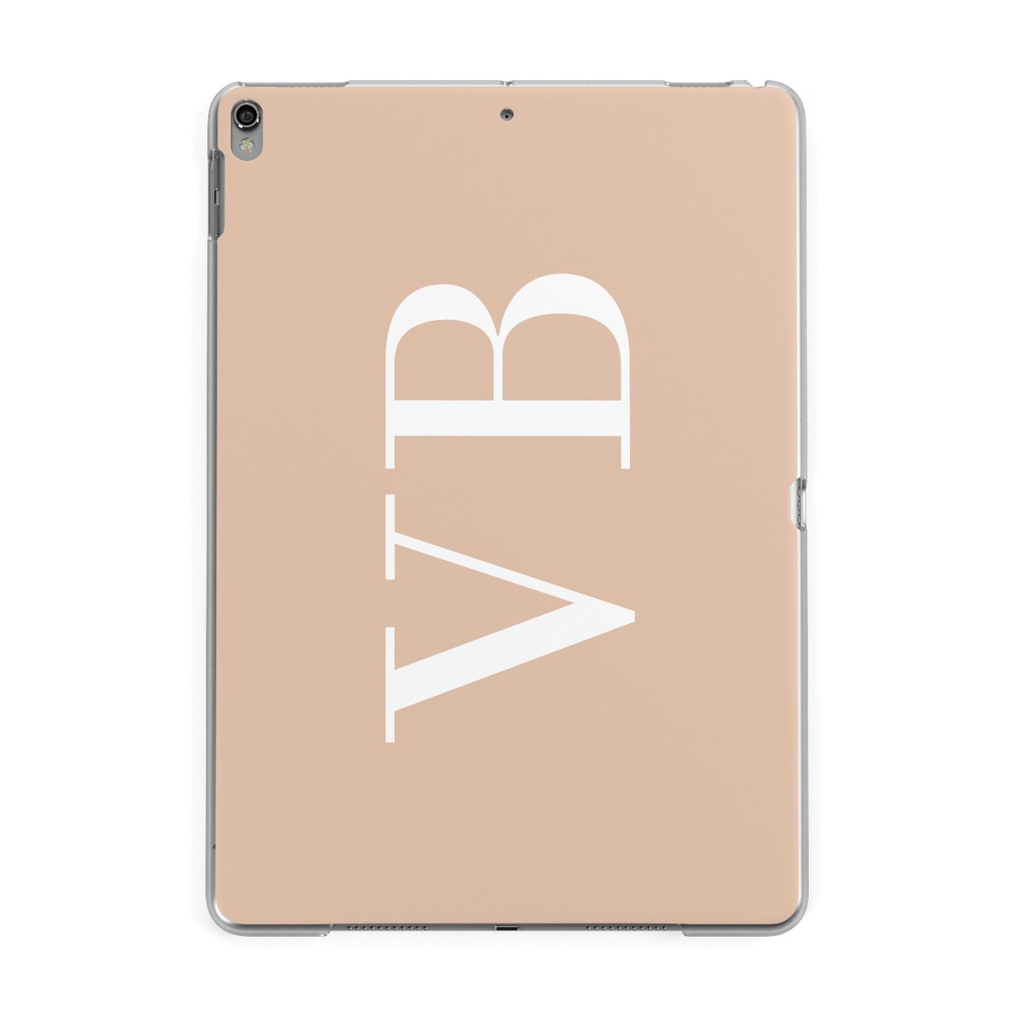 Nude And White Personalised Apple iPad Grey Case