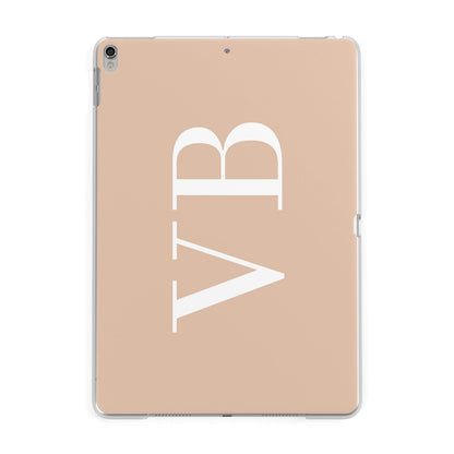 Nude And White Personalised Apple iPad Silver Case