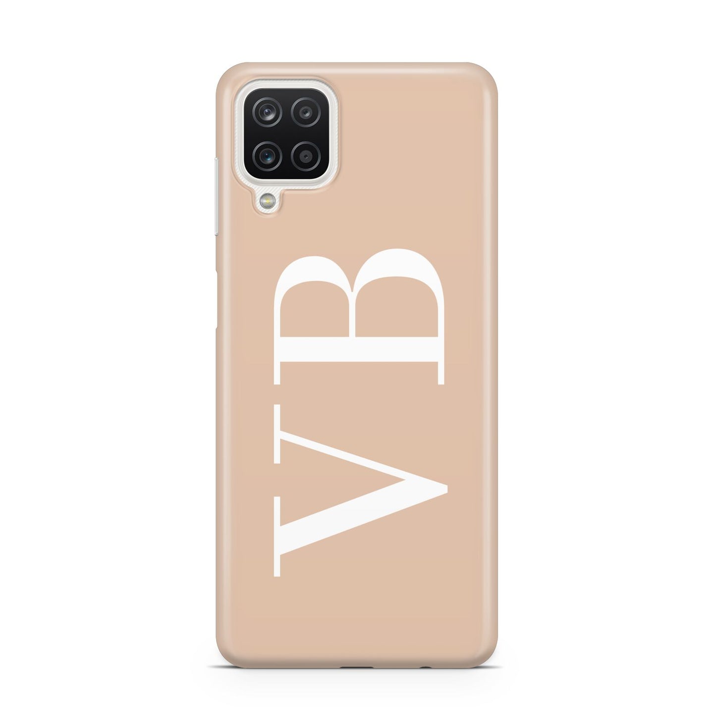 Nude And White Personalised Samsung A12 Case