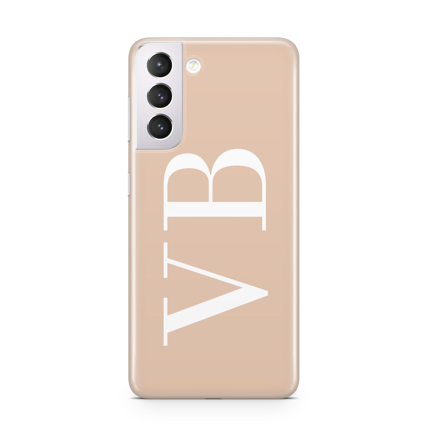 Nude And White Personalised Samsung S21 Case