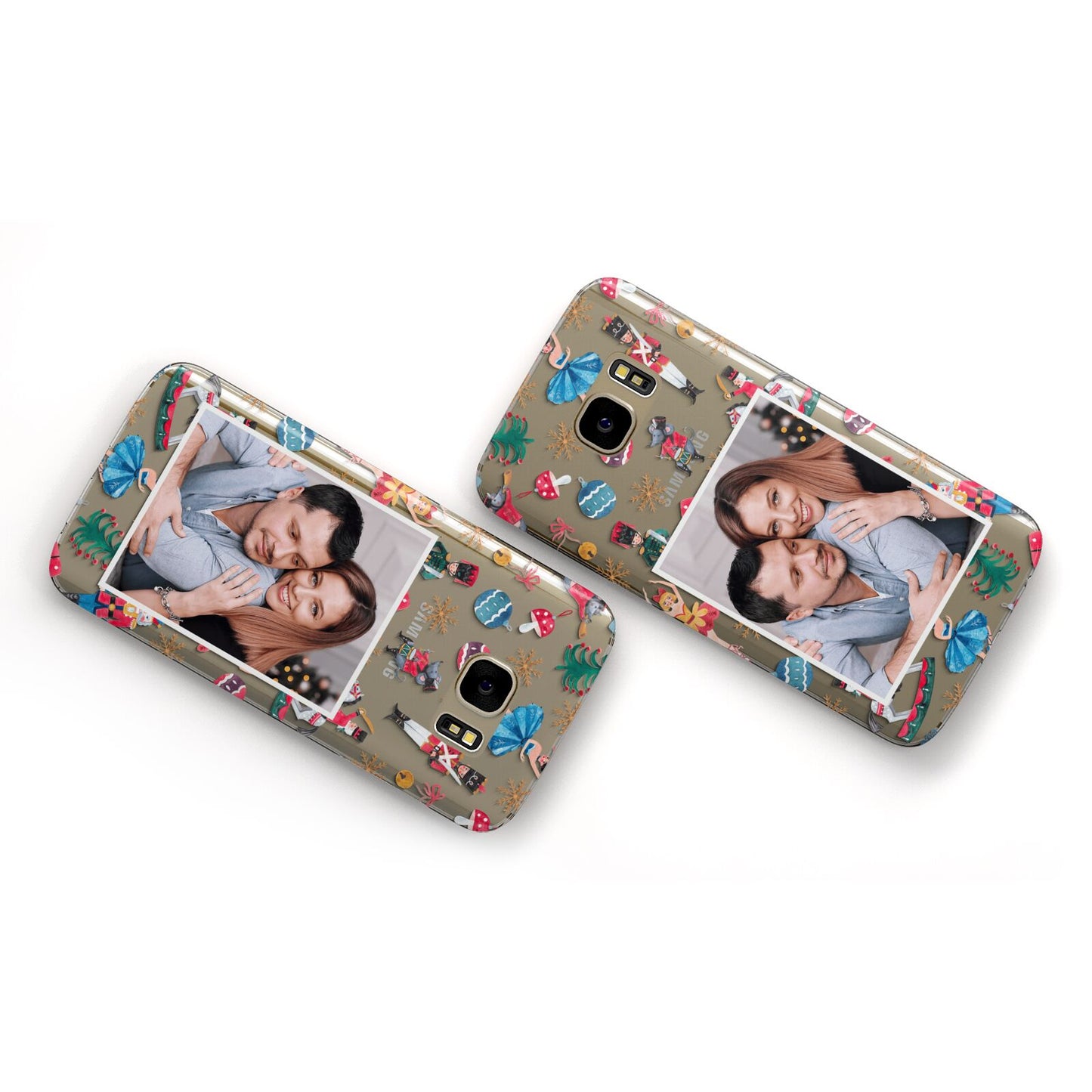 Nutcracker Personalised Photo Samsung Galaxy Case Flat Overview