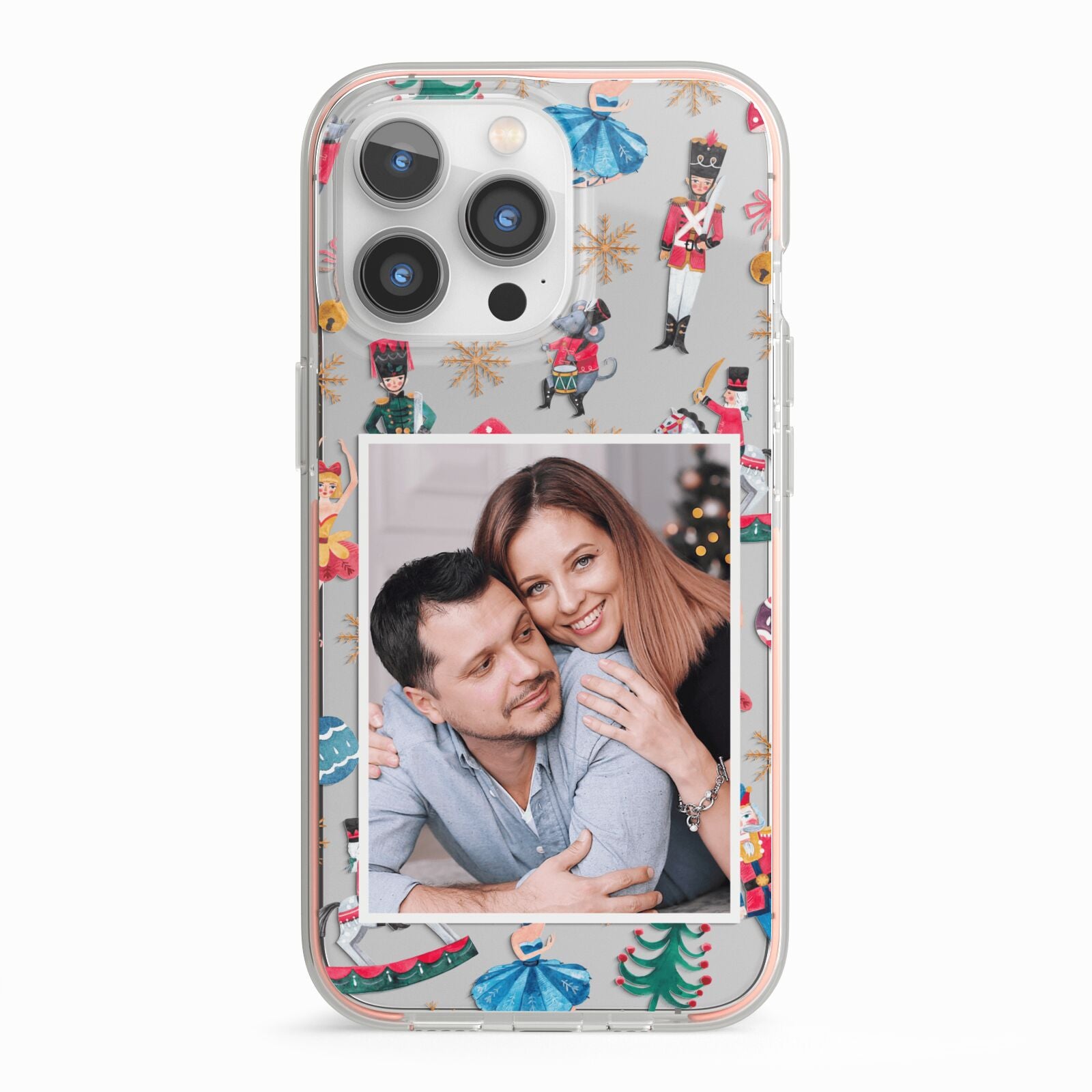 Nutcracker Personalised Photo iPhone 13 Pro TPU Impact Case with Pink Edges