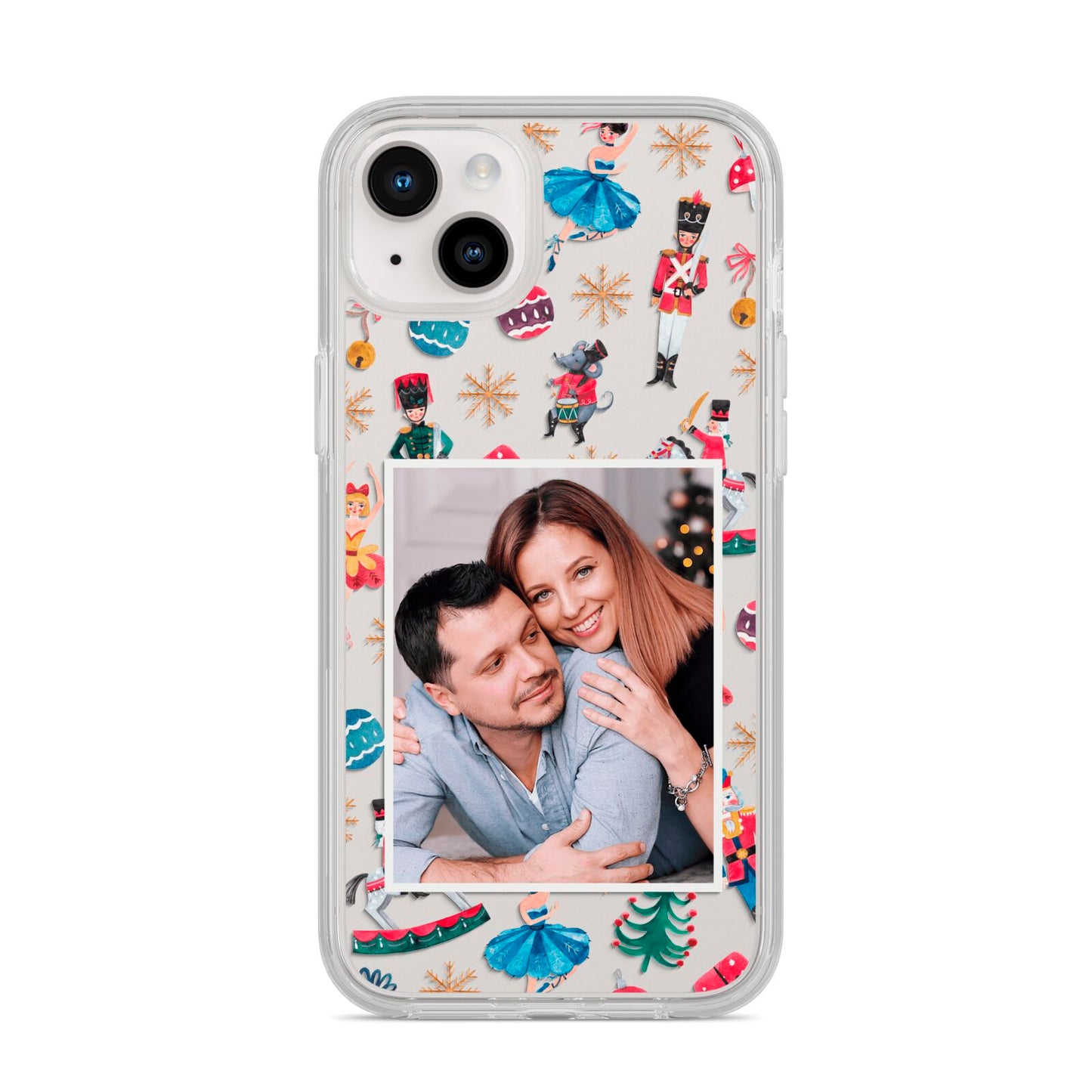 Nutcracker Personalised Photo iPhone 14 Plus Clear Tough Case Starlight