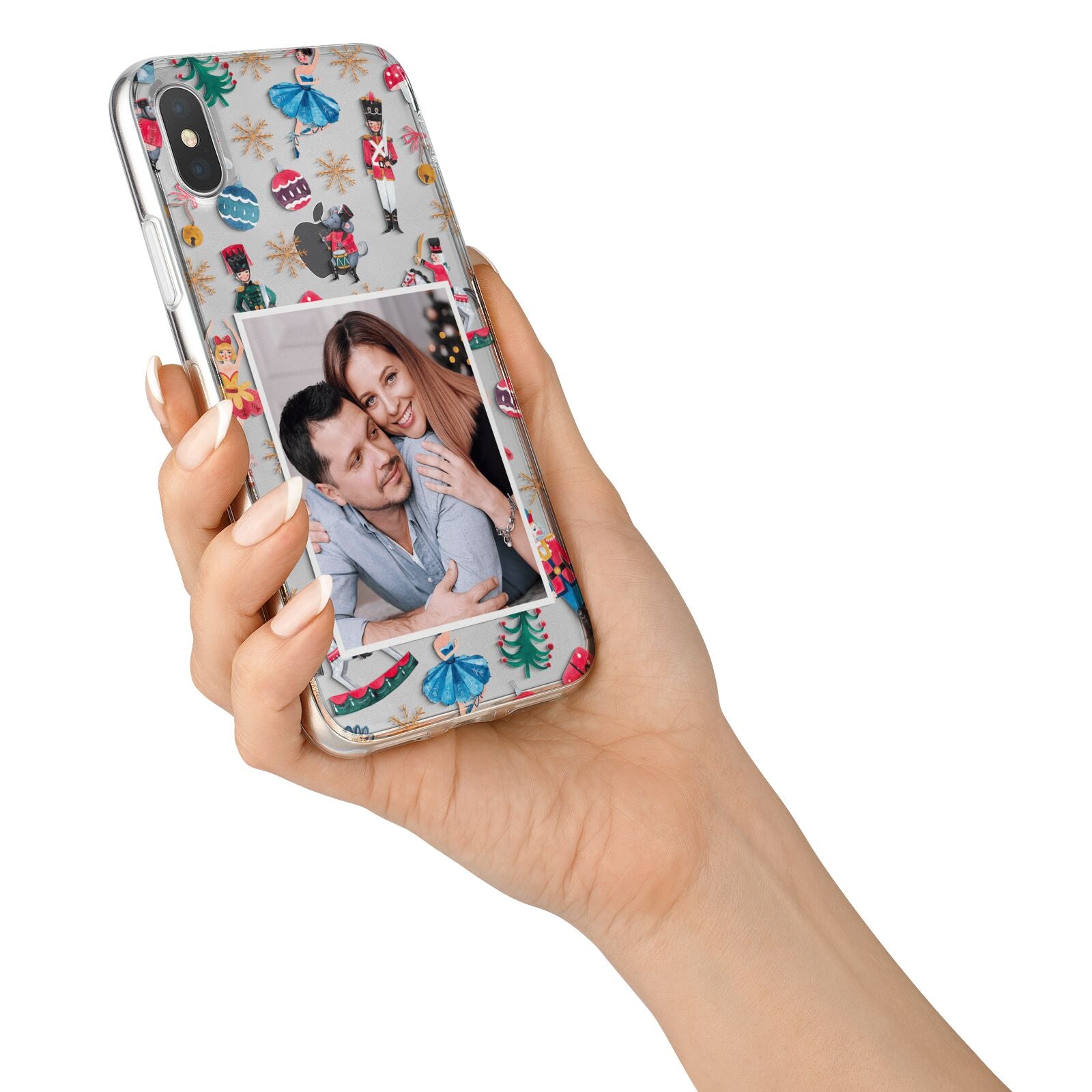 Nutcracker Personalised Photo iPhone X Bumper Case on Silver iPhone Alternative Image 2