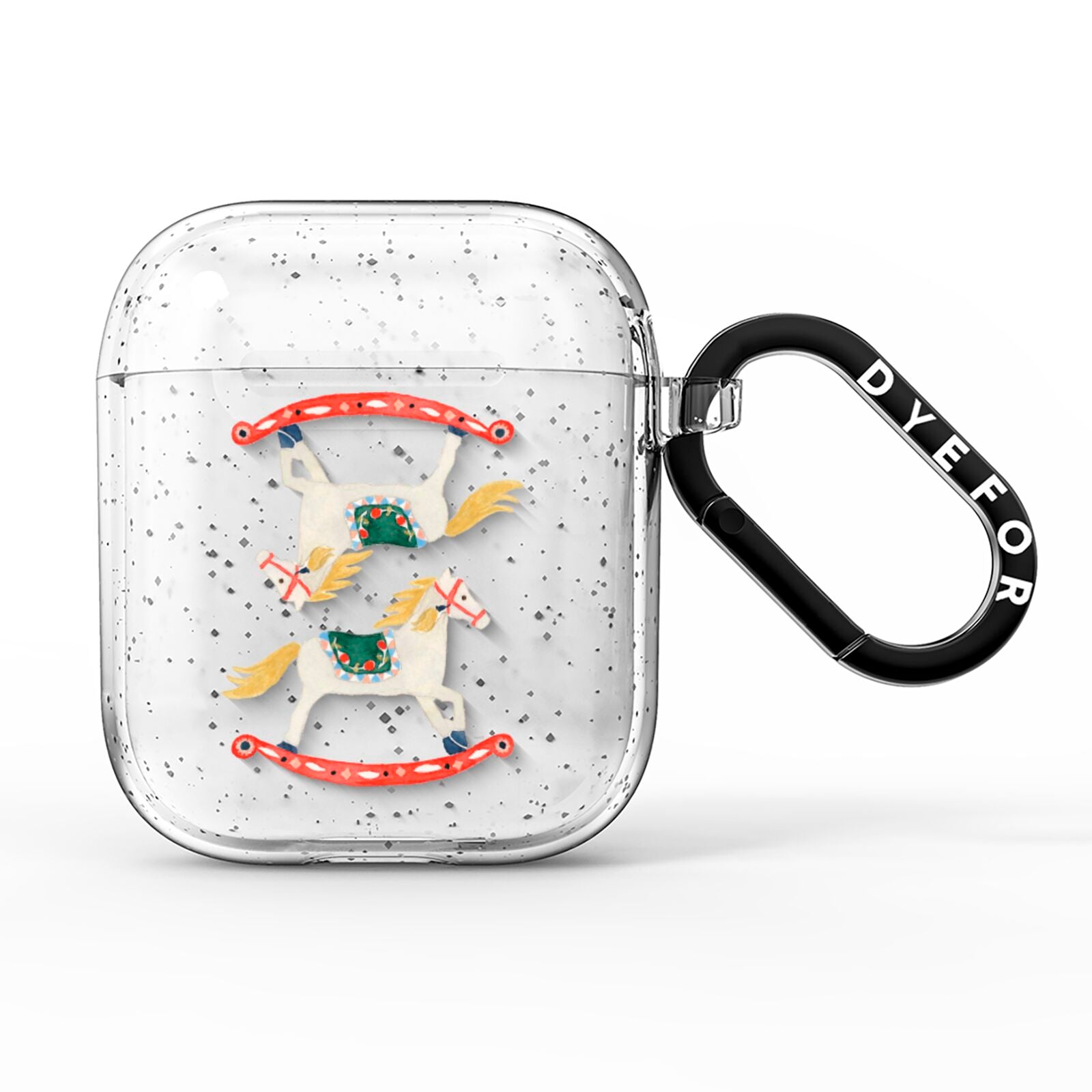 Nutcracker Rocking Horse AirPods Glitter Case