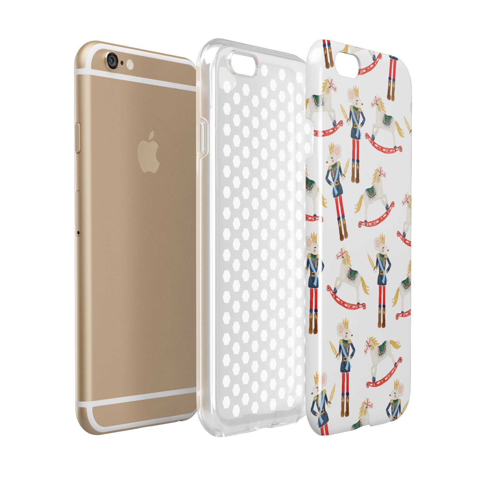 Nutcracker Rocking Horse Apple iPhone 6 3D Tough Case Expanded view