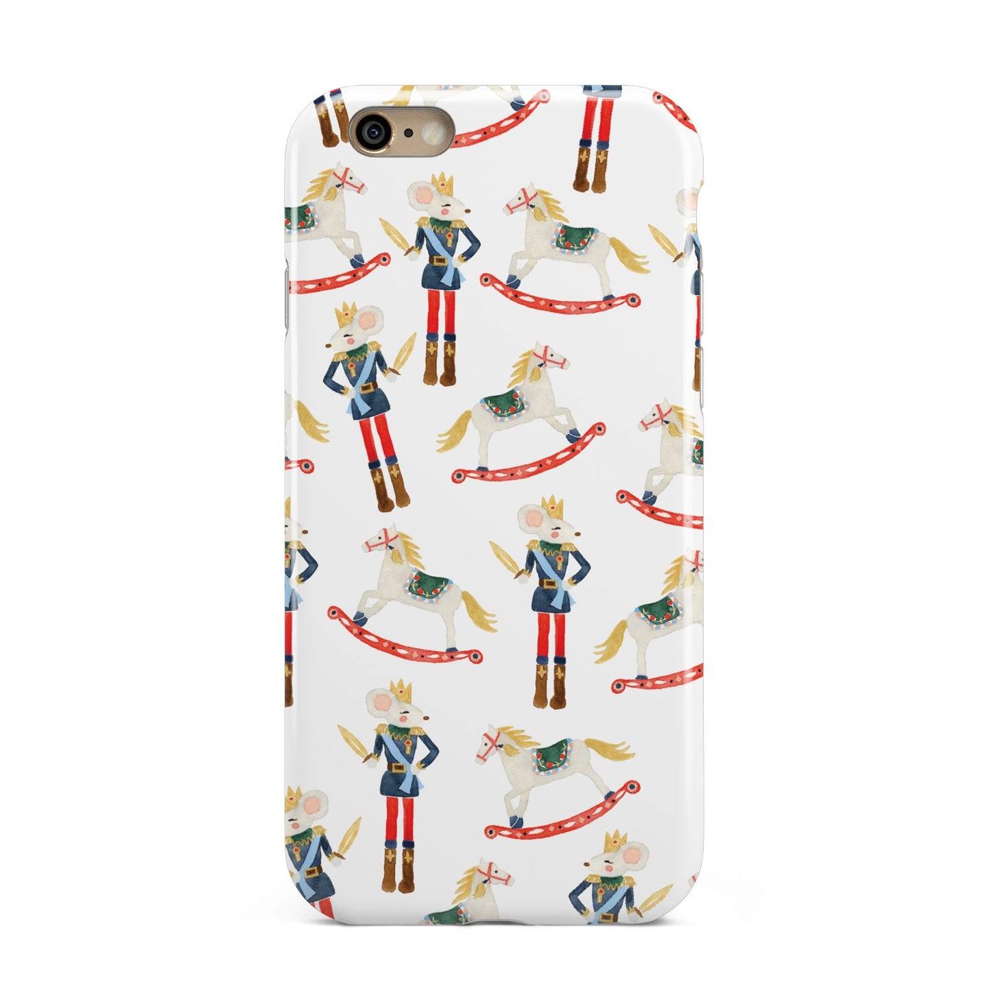 Nutcracker Rocking Horse Apple iPhone 6 3D Tough Case