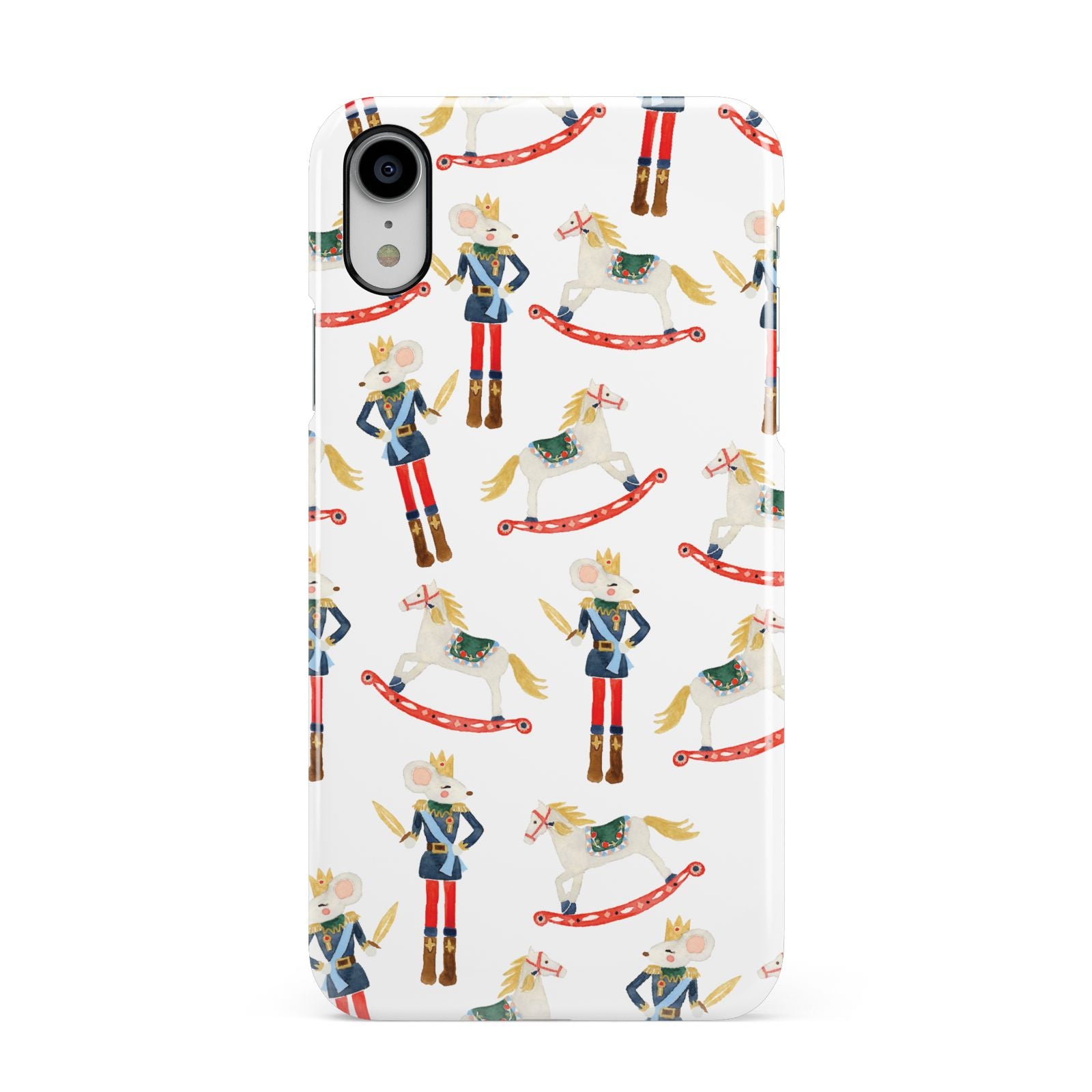 Nutcracker Rocking Horse Apple iPhone XR White 3D Snap Case