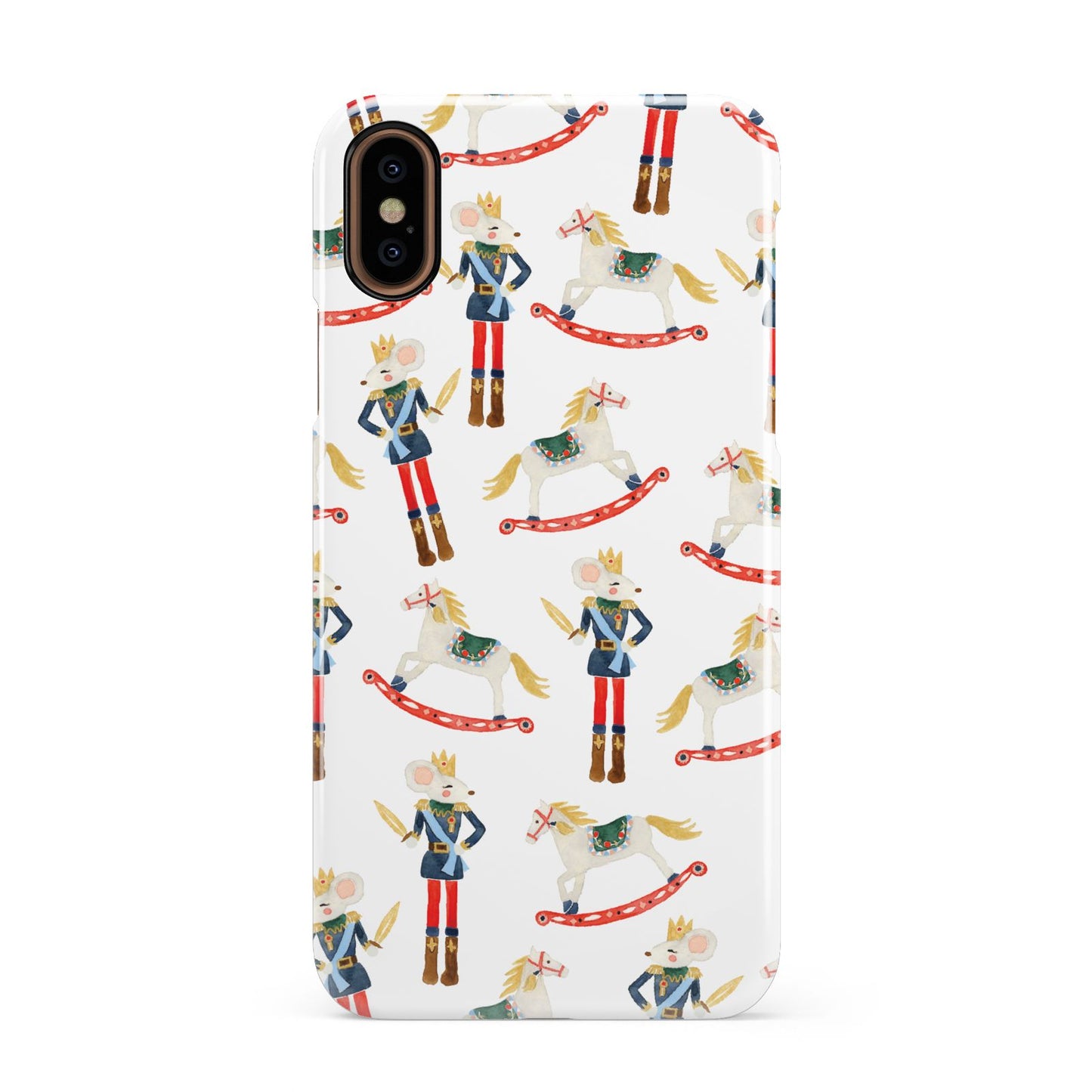 Nutcracker Rocking Horse Apple iPhone XS 3D Snap Case