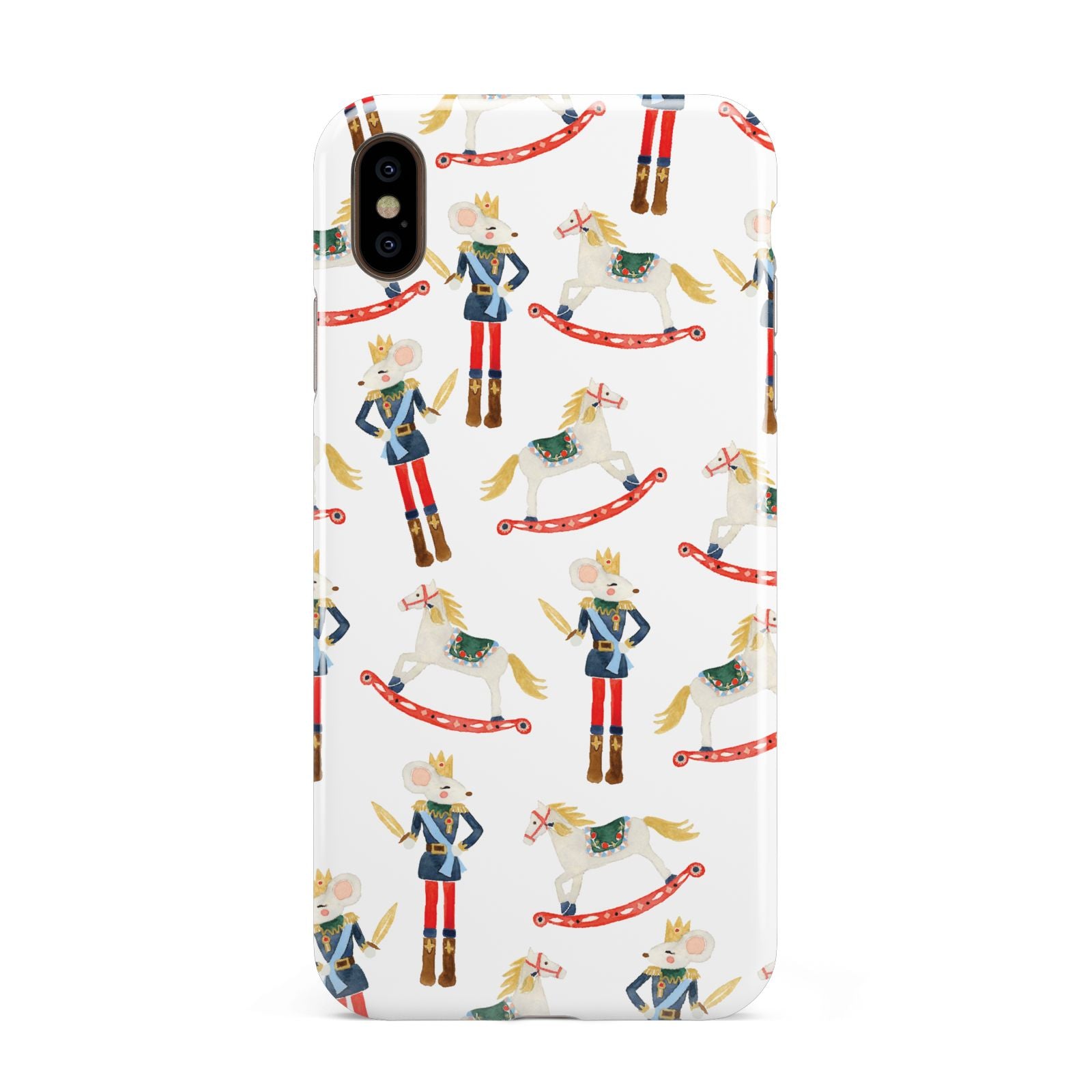 Nutcracker Rocking Horse Apple iPhone Xs Max 3D Tough Case