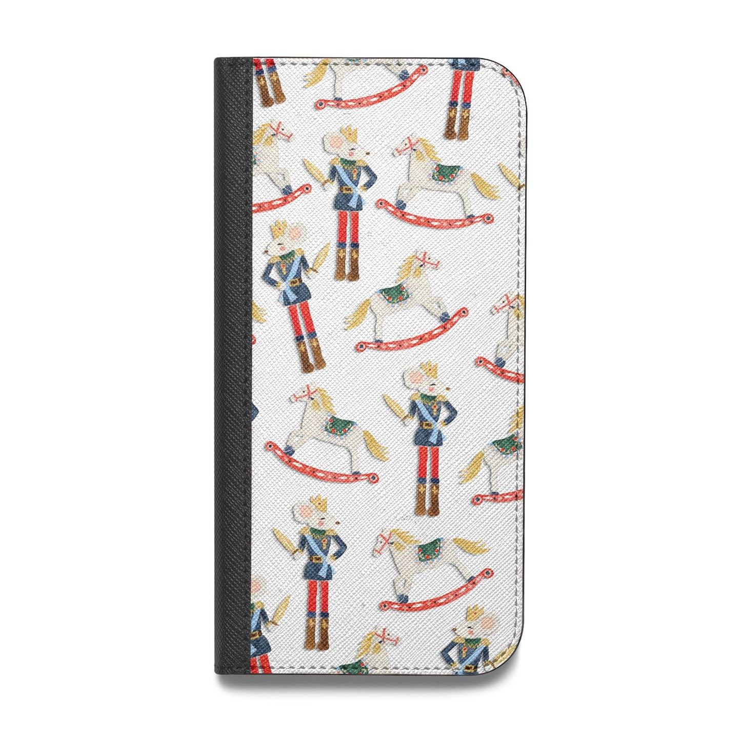 Nutcracker Rocking Horse Vegan Leather Flip Samsung Case