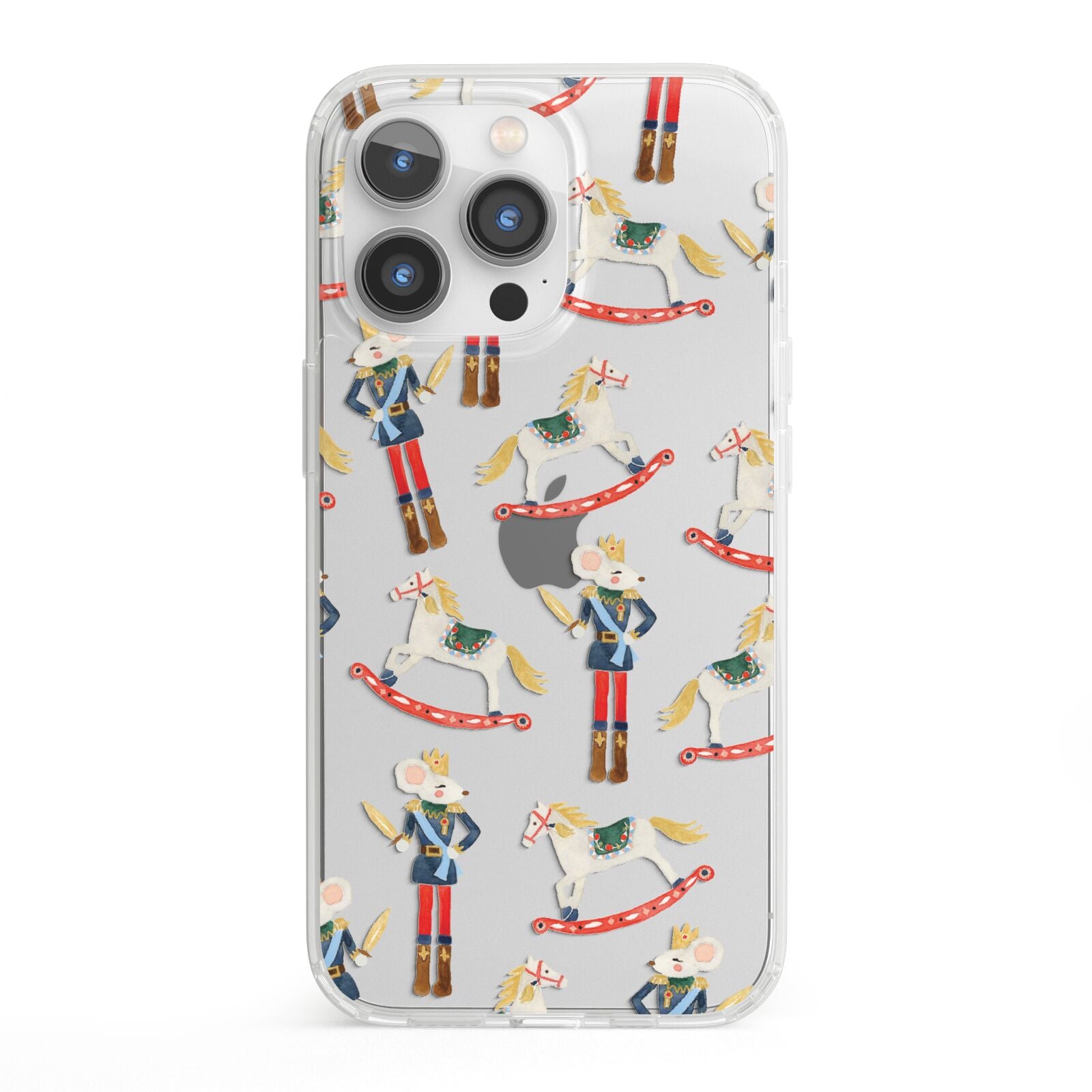 Nutcracker Rocking Horse iPhone 13 Pro Clear Bumper Case