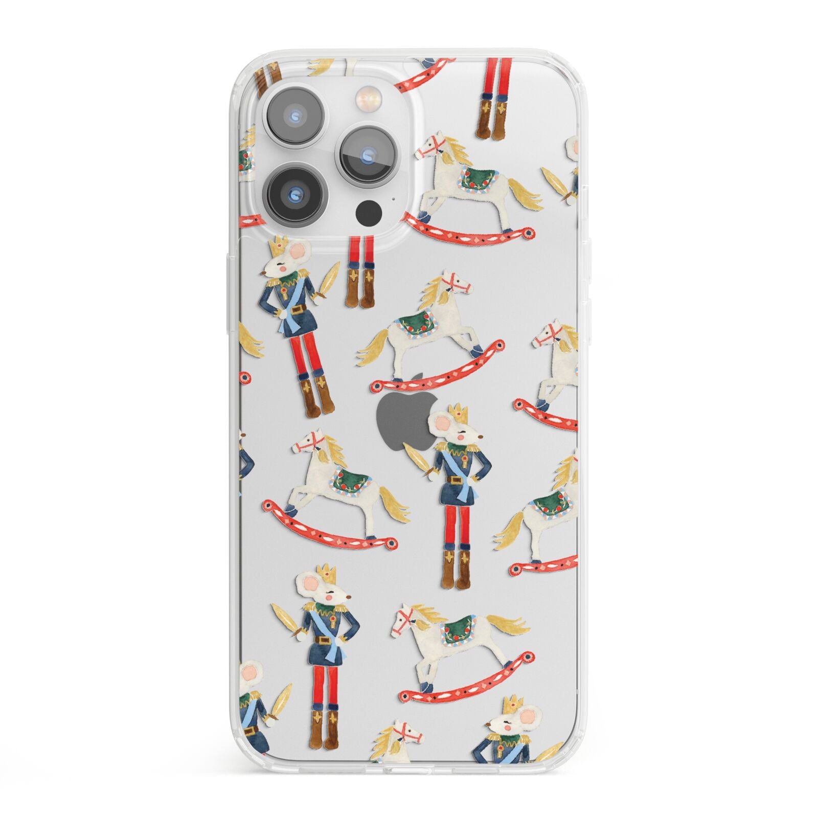 Nutcracker Rocking Horse iPhone 13 Pro Max Clear Bumper Case