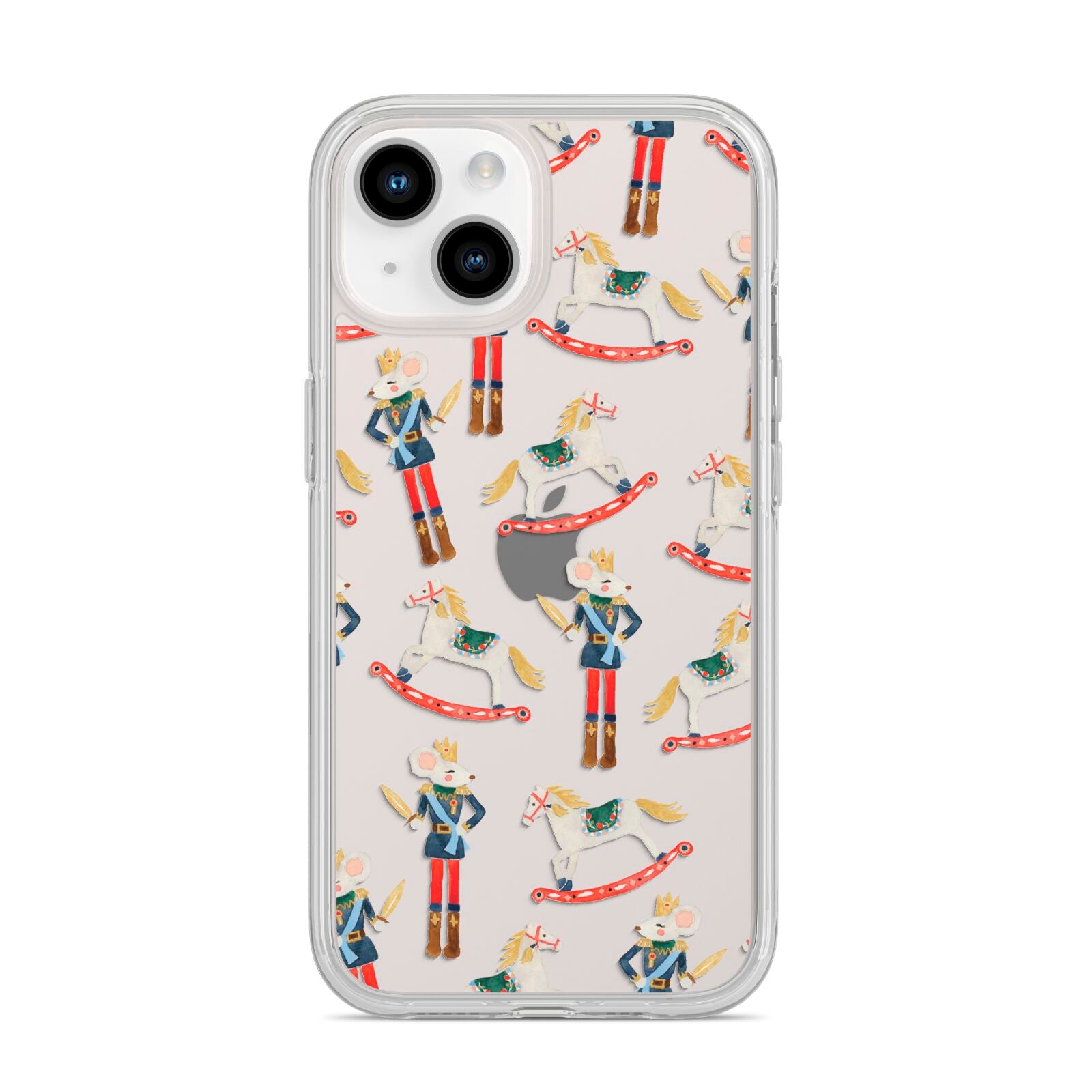 Nutcracker Rocking Horse iPhone 14 Clear Tough Case Starlight