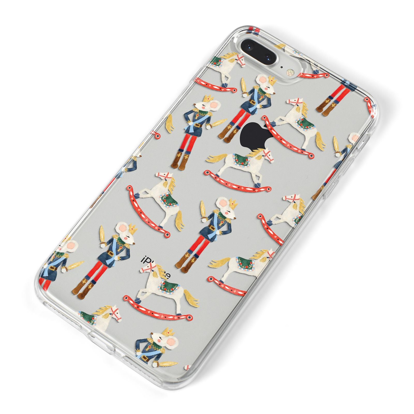 Nutcracker Rocking Horse iPhone 8 Plus Bumper Case on Silver iPhone Alternative Image