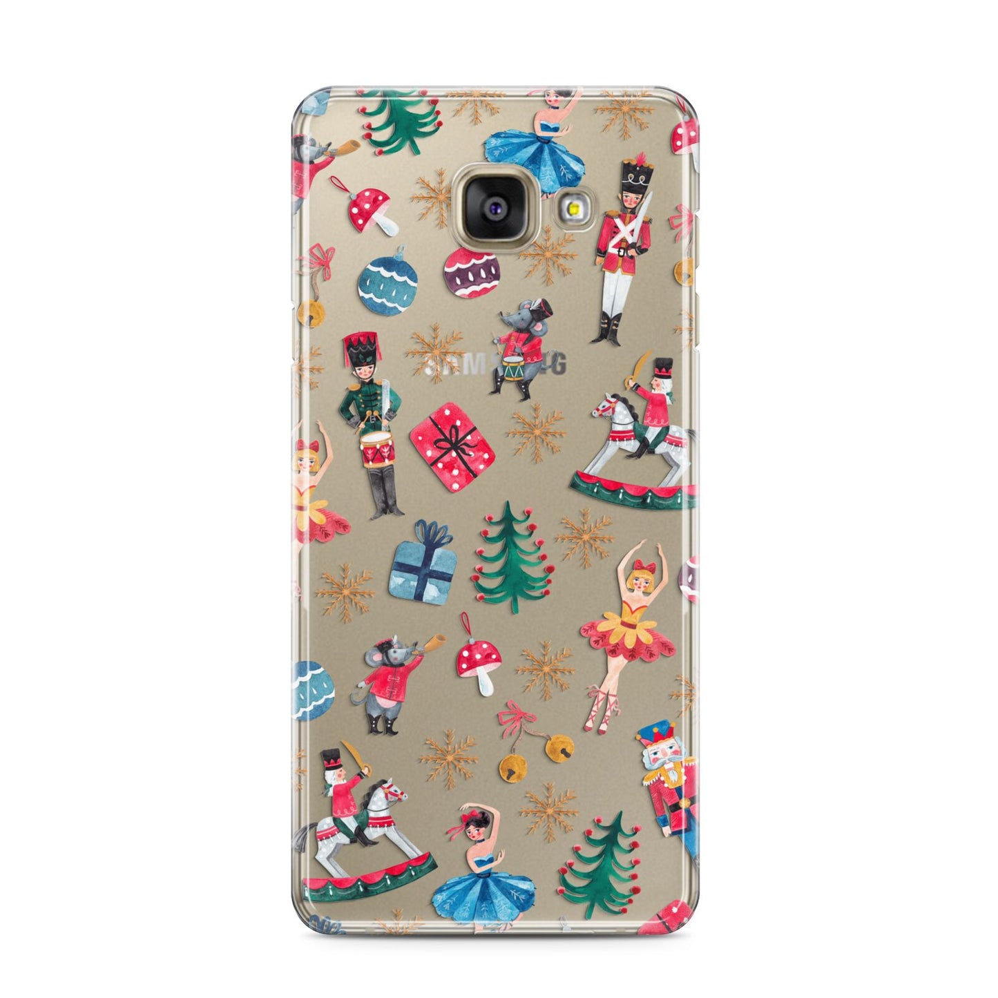 Nutcracker Samsung Galaxy A3 2016 Case on gold phone