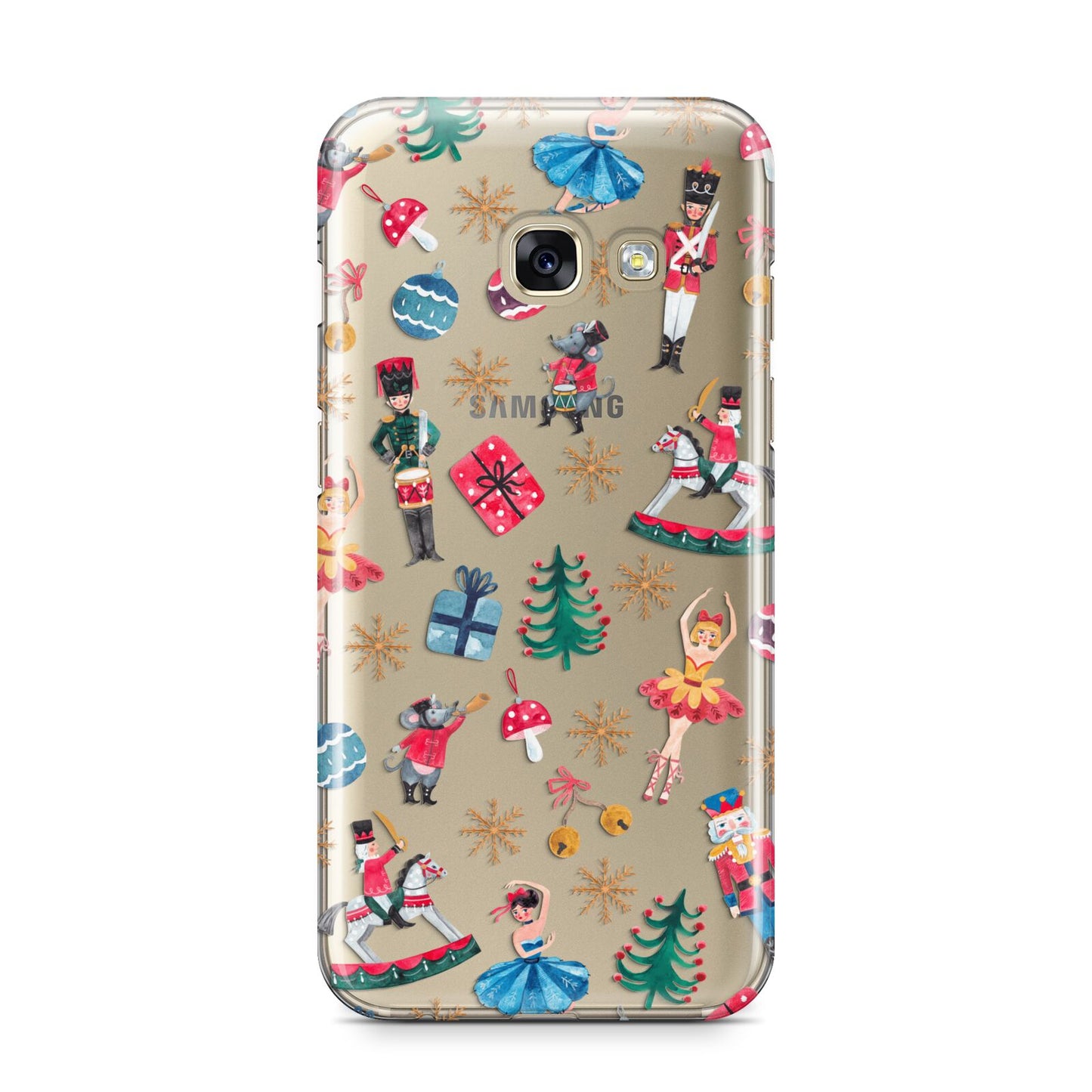 Nutcracker Samsung Galaxy A3 2017 Case on gold phone