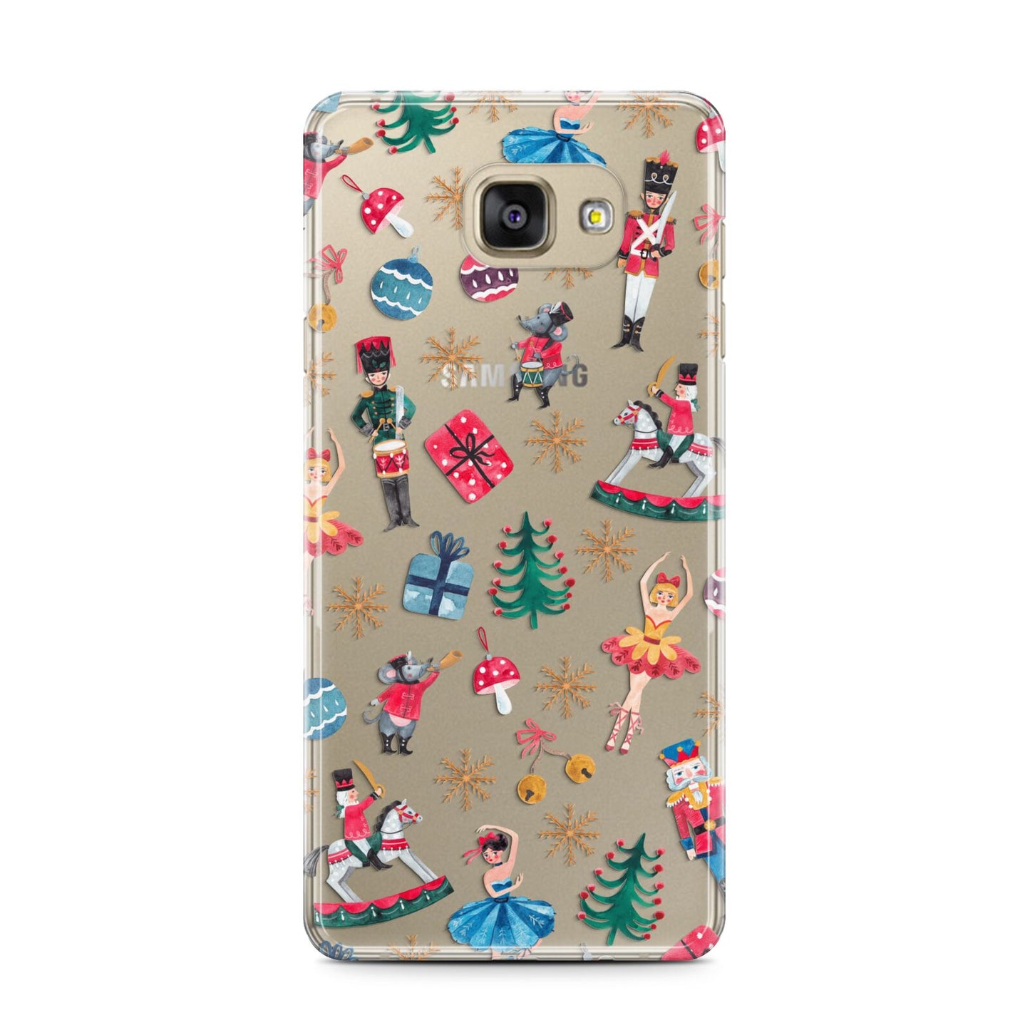 Nutcracker Samsung Galaxy A7 2016 Case on gold phone