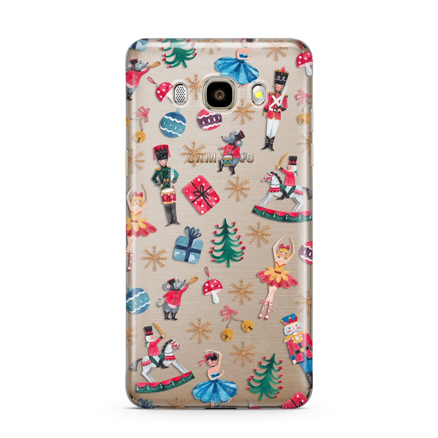 Nutcracker Samsung Galaxy J7 2016 Case on gold phone